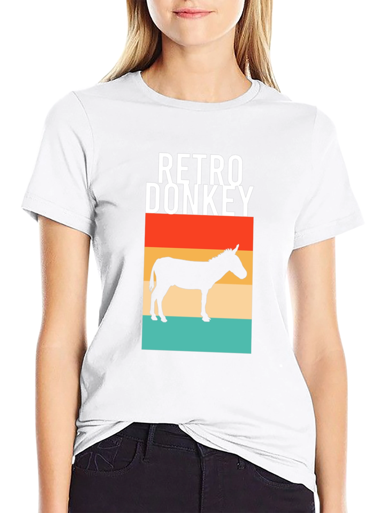 Retro Donkey T-Shirt - Unique Graphic Tee