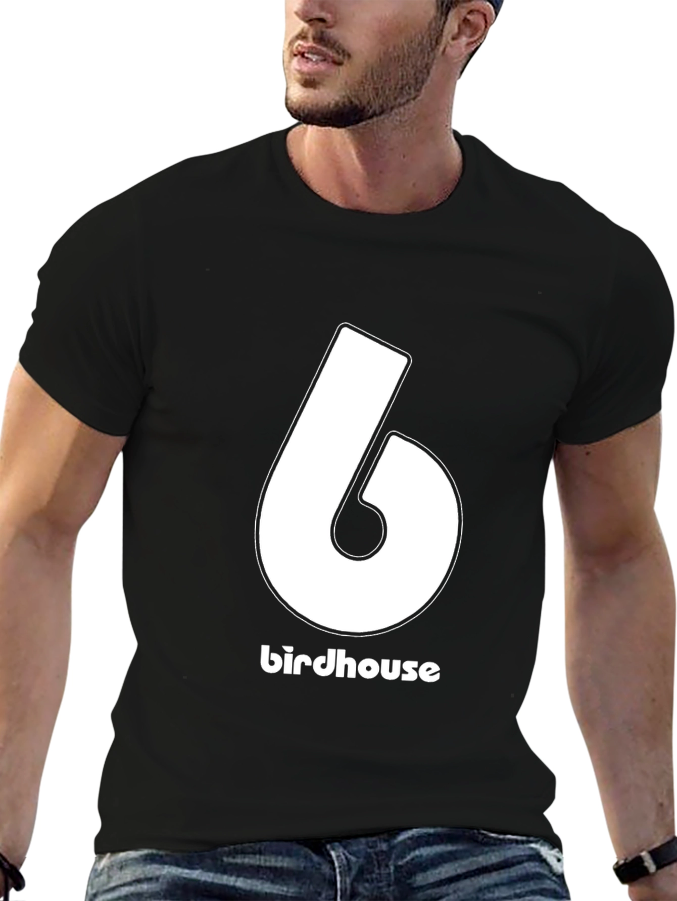 Birdhouse Number 6 Graphic Tee - Black