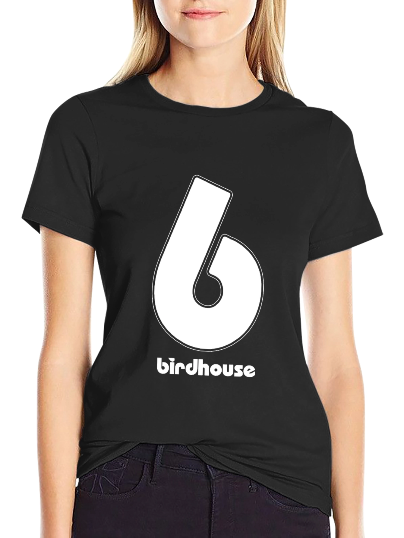 Birdhouse Number 6 Graphic Tee - Black