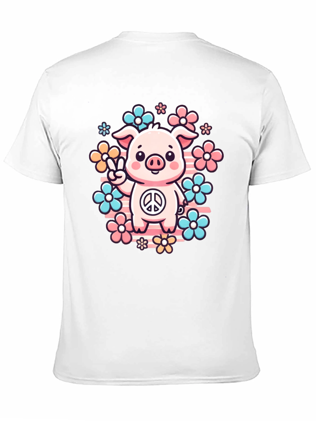 Peace Pig Graphic Tee - Cute & Stylish