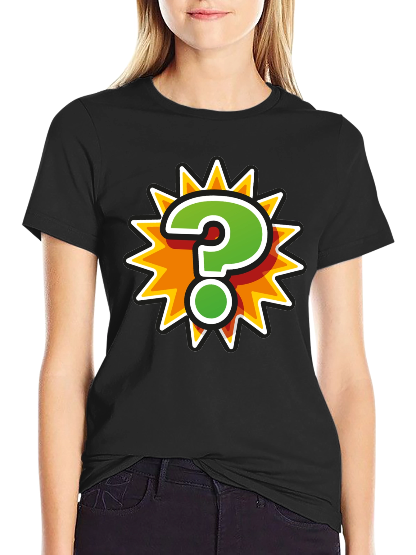 Question Mark Burst Graphic Tee
