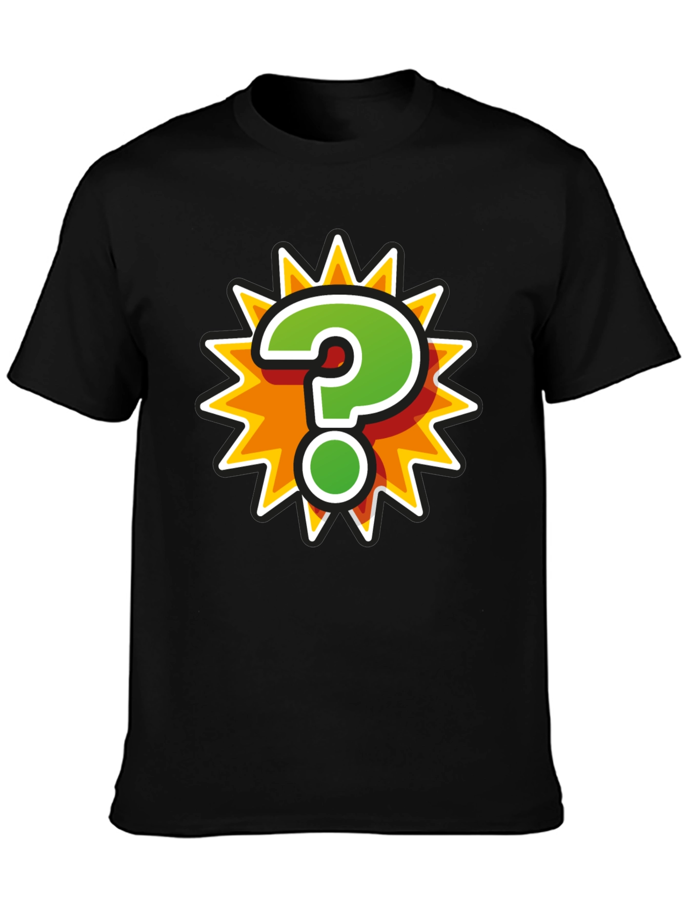 Question Mark Burst Graphic Tee