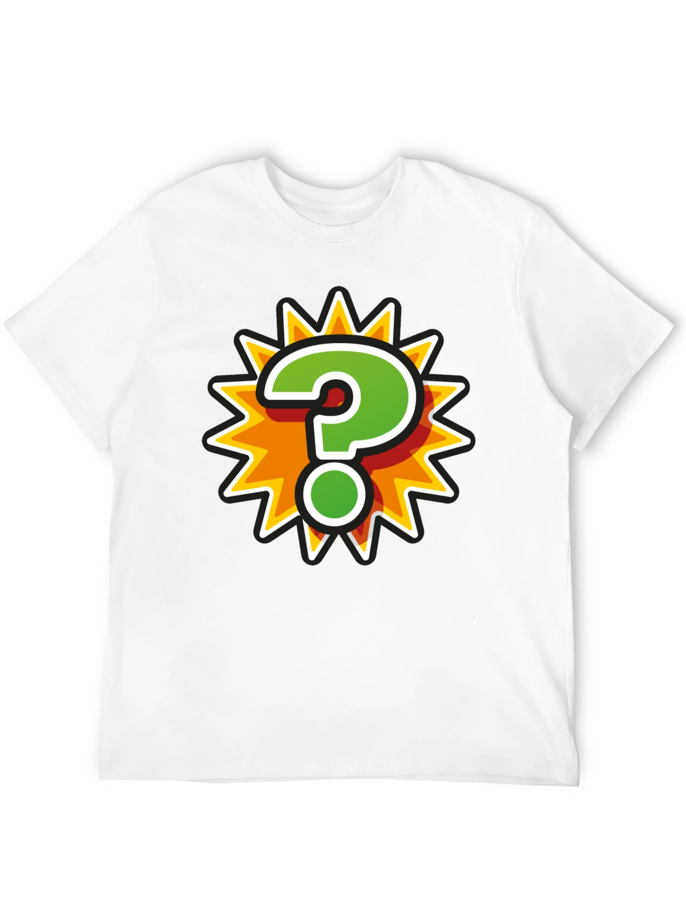 Question Mark Burst Graphic Tee