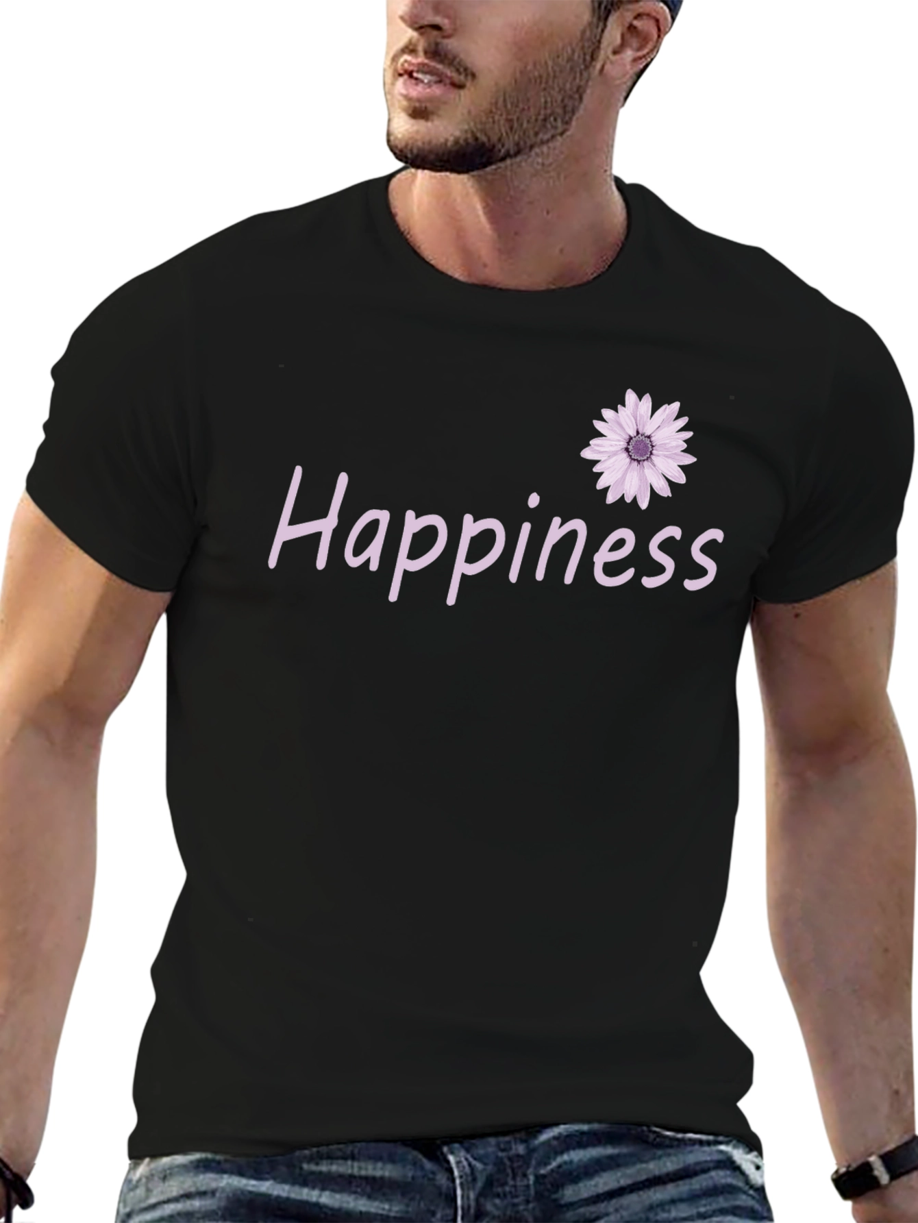 Happiness Daisy Graphic T-Shirt - Casual Comfort