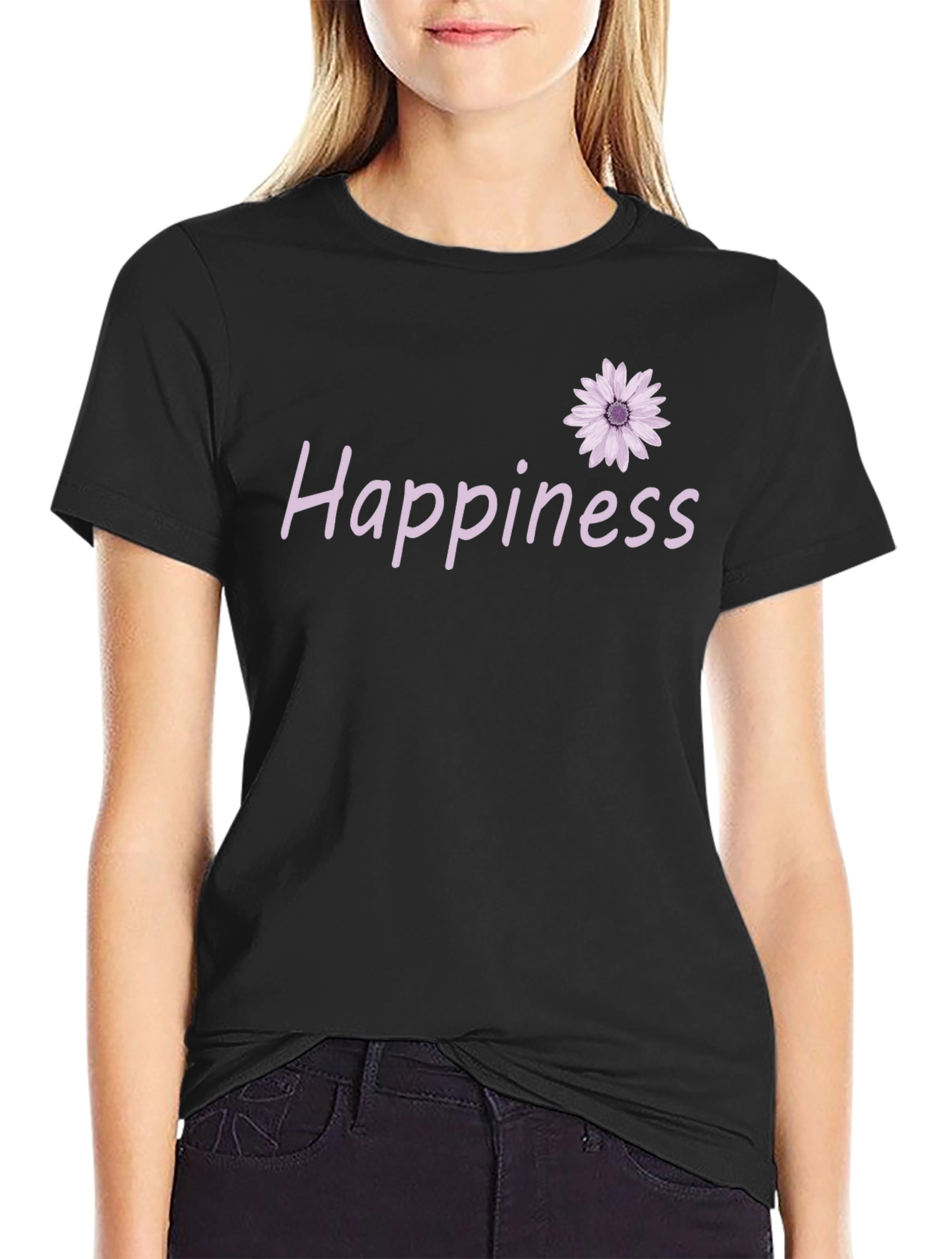 Happiness Daisy Graphic T-Shirt - Casual Comfort
