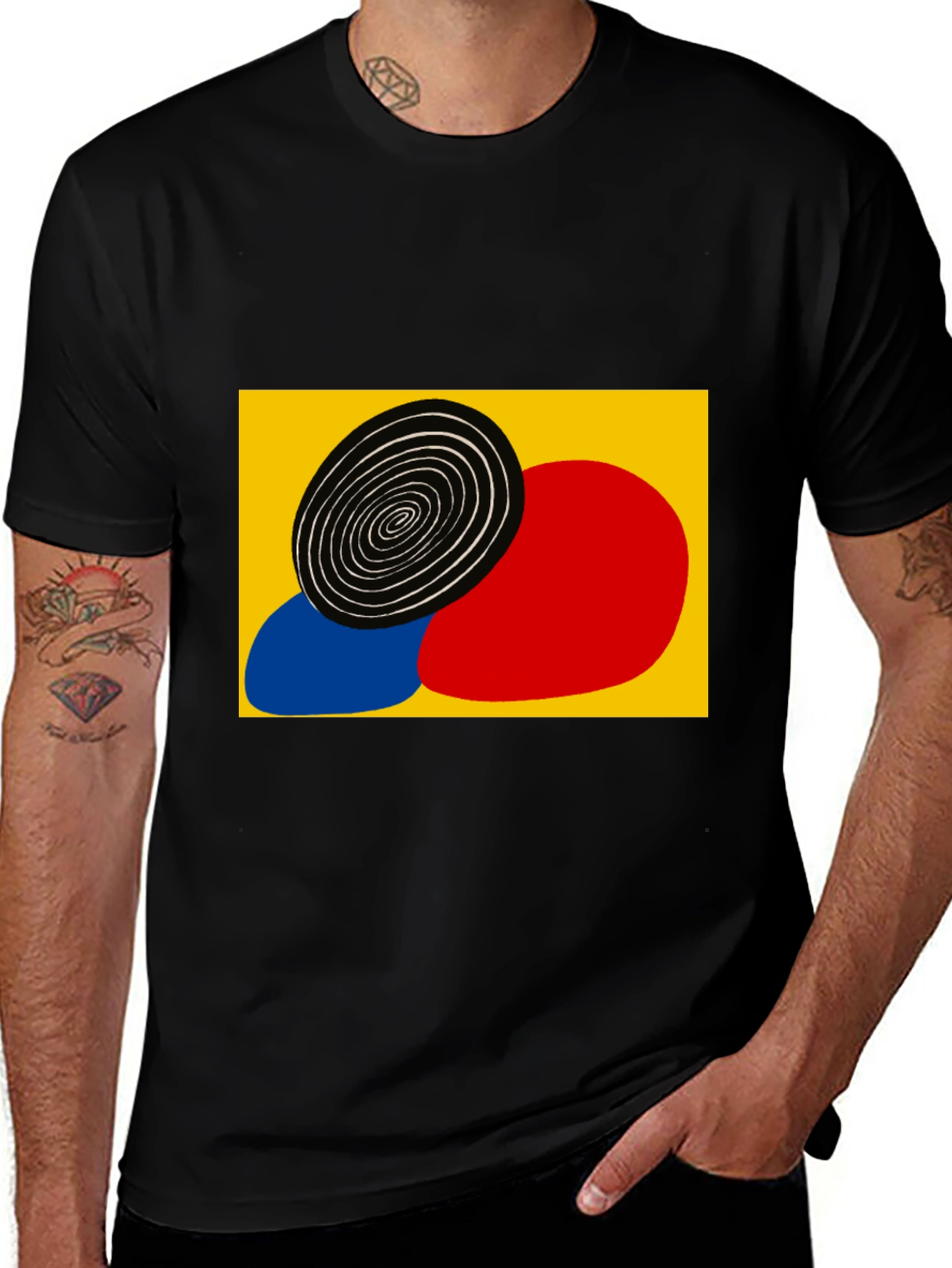 Abstract Art Tee - Modern Graphic Print T-Shirt