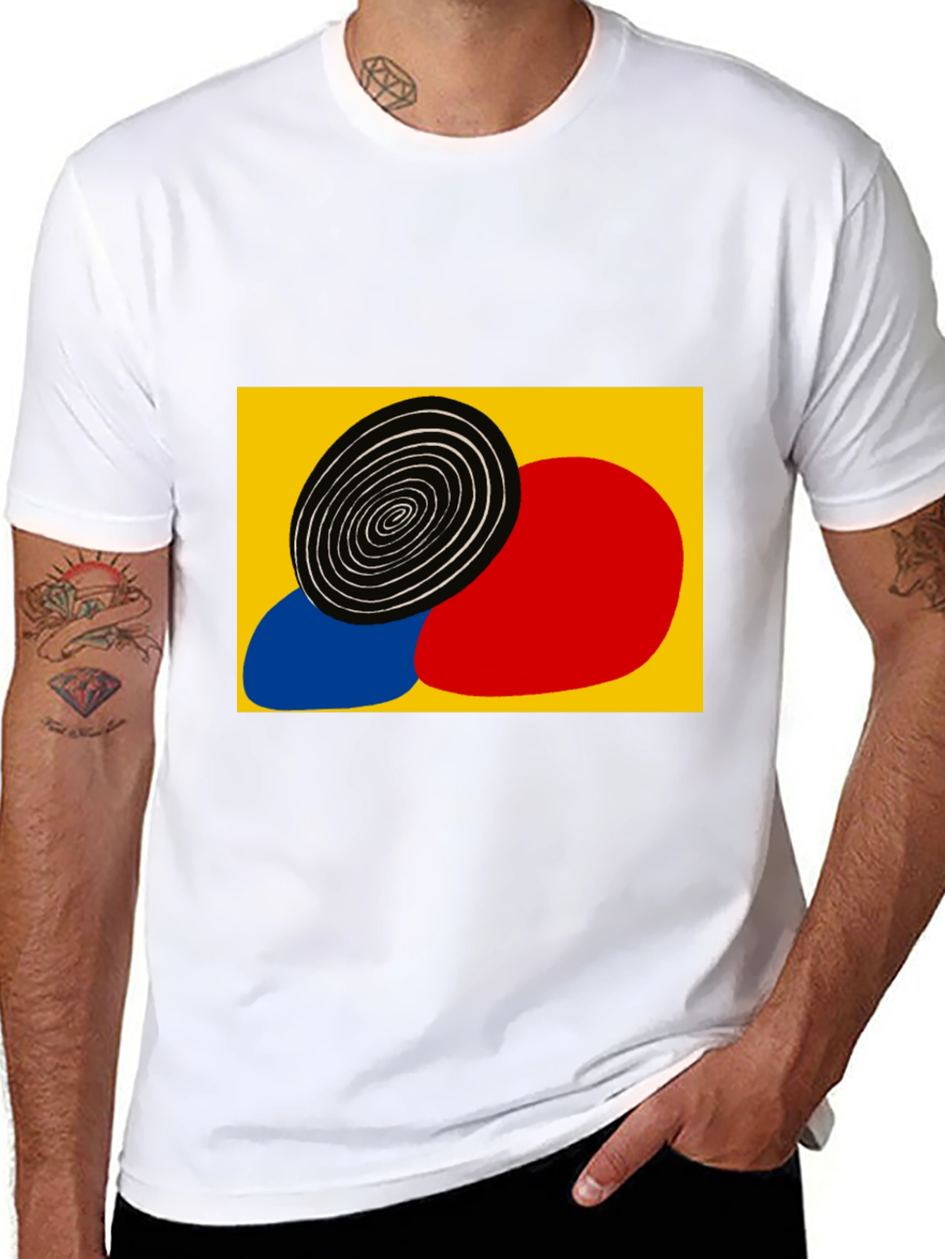 Abstract Art Tee - Modern Graphic Print T-Shirt