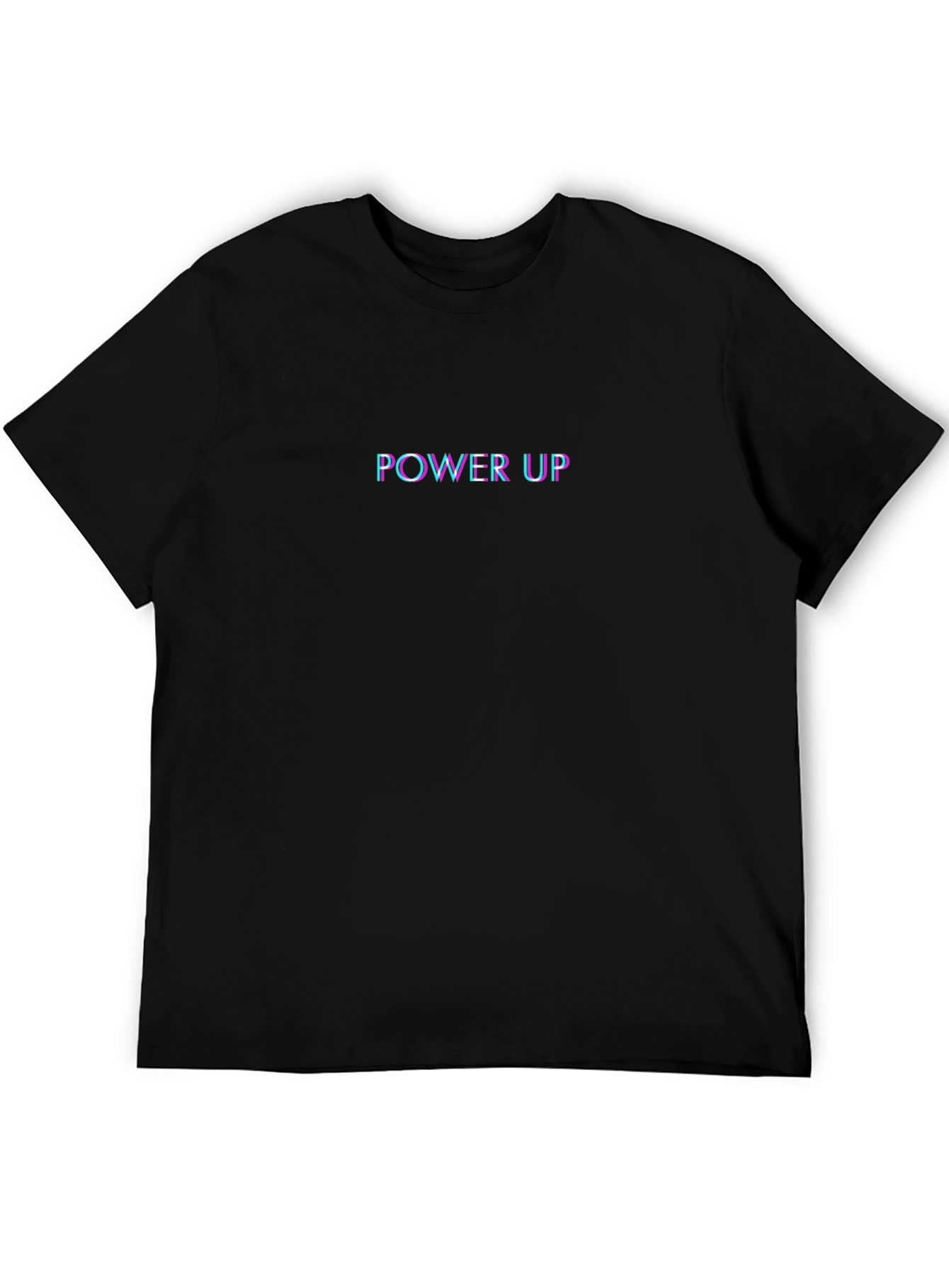 Power Up Black T-Shirt - Graphic Tee