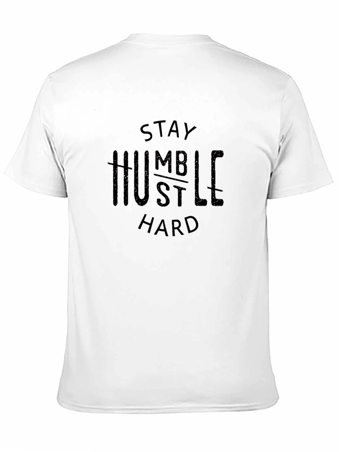 Stay Humble Hustle Hard Black Graphic Tee