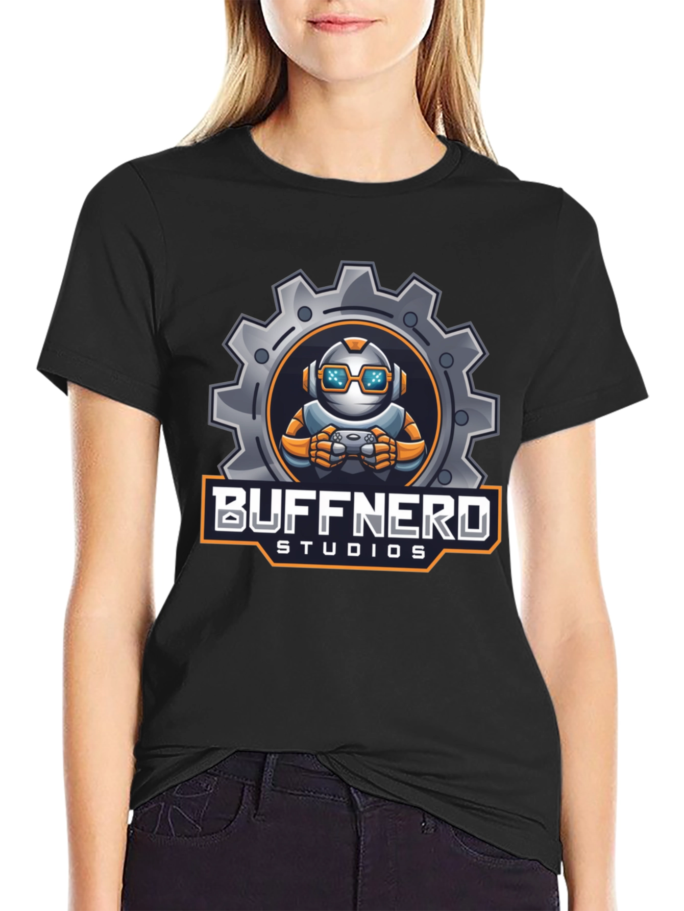 Buffnerd Studios Graphic T-Shirt - Black