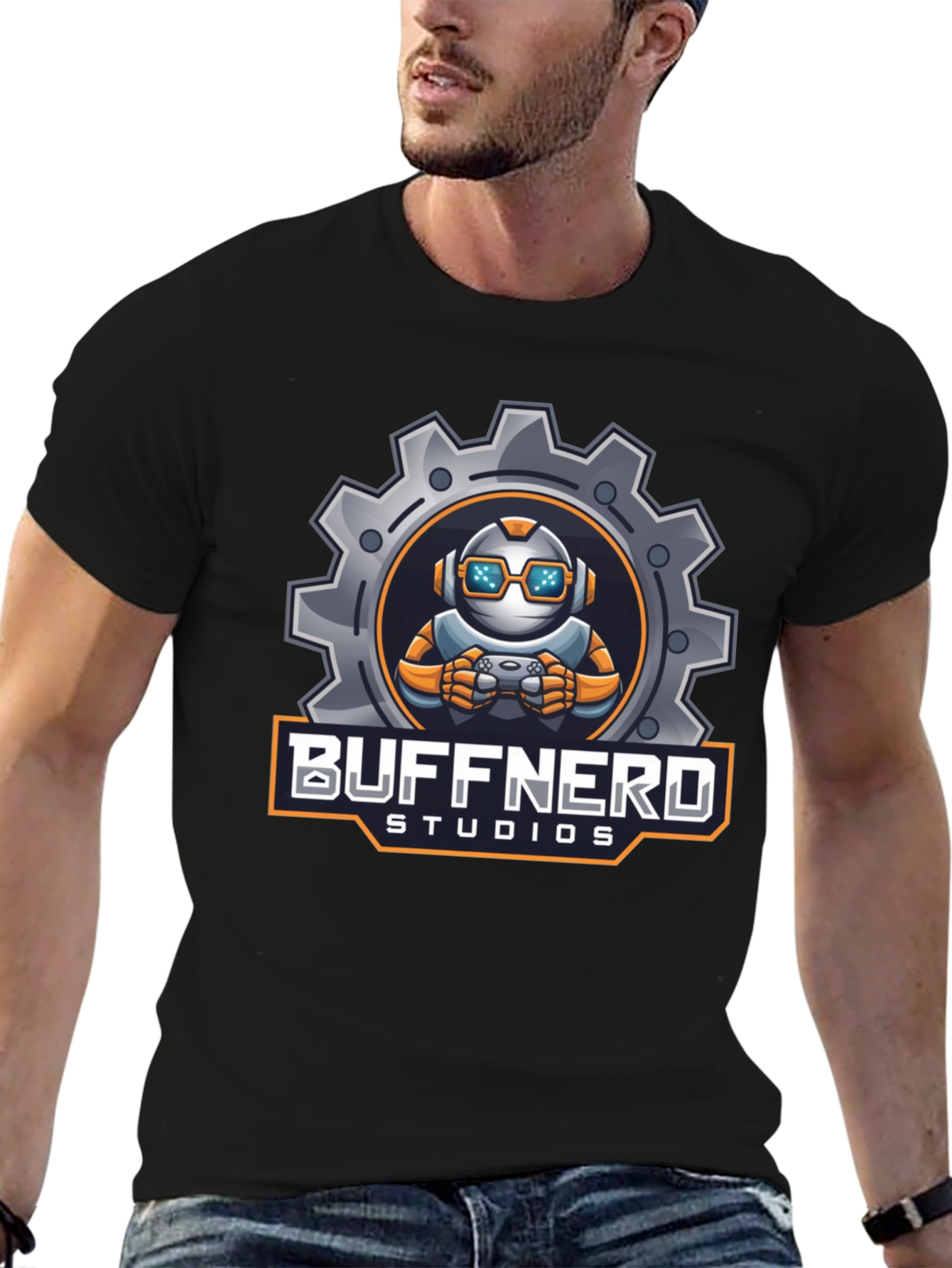 Buffnerd Studios Graphic T-Shirt - Black
