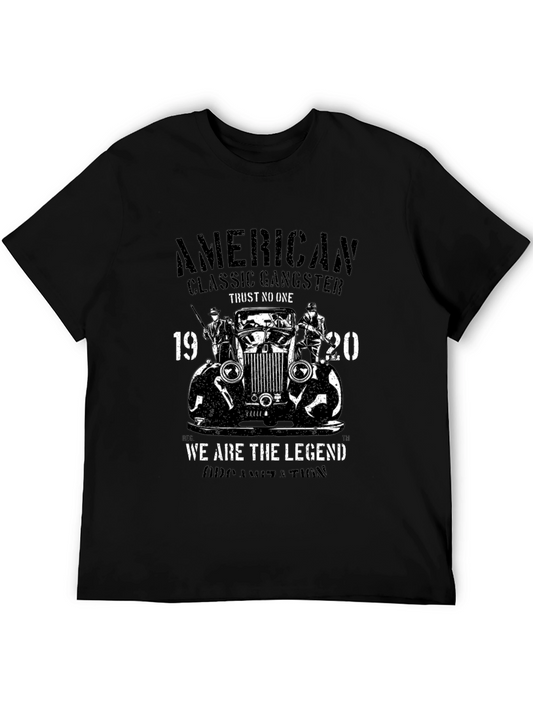 American Classic Gangster T-Shirt - Vintage Car Design