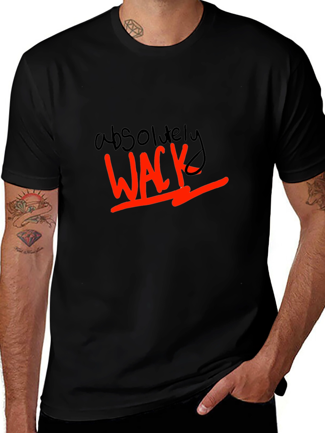 Absolutely Wack Graphic Tee - Black T-Shirt