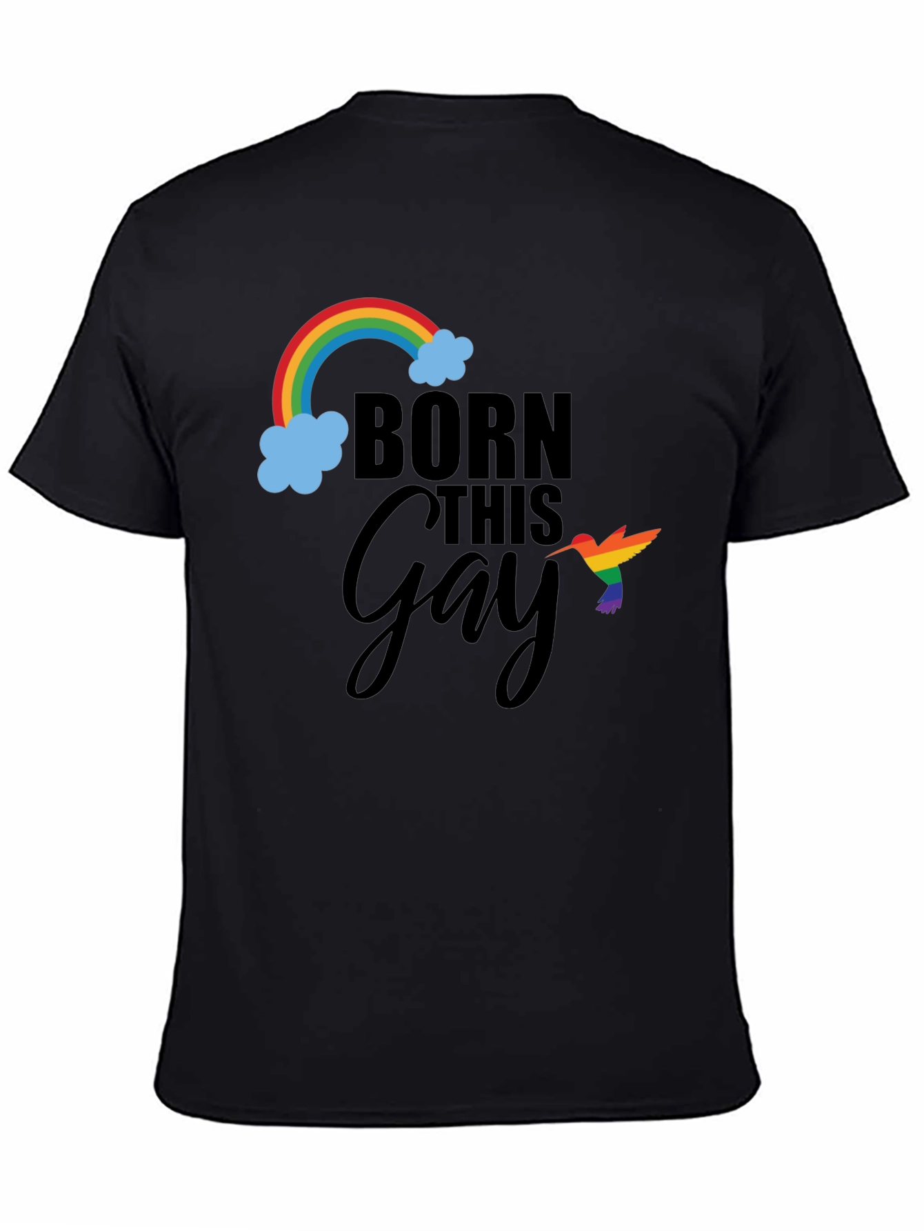 Born This Gay Pride Rainbow Graphic Tee