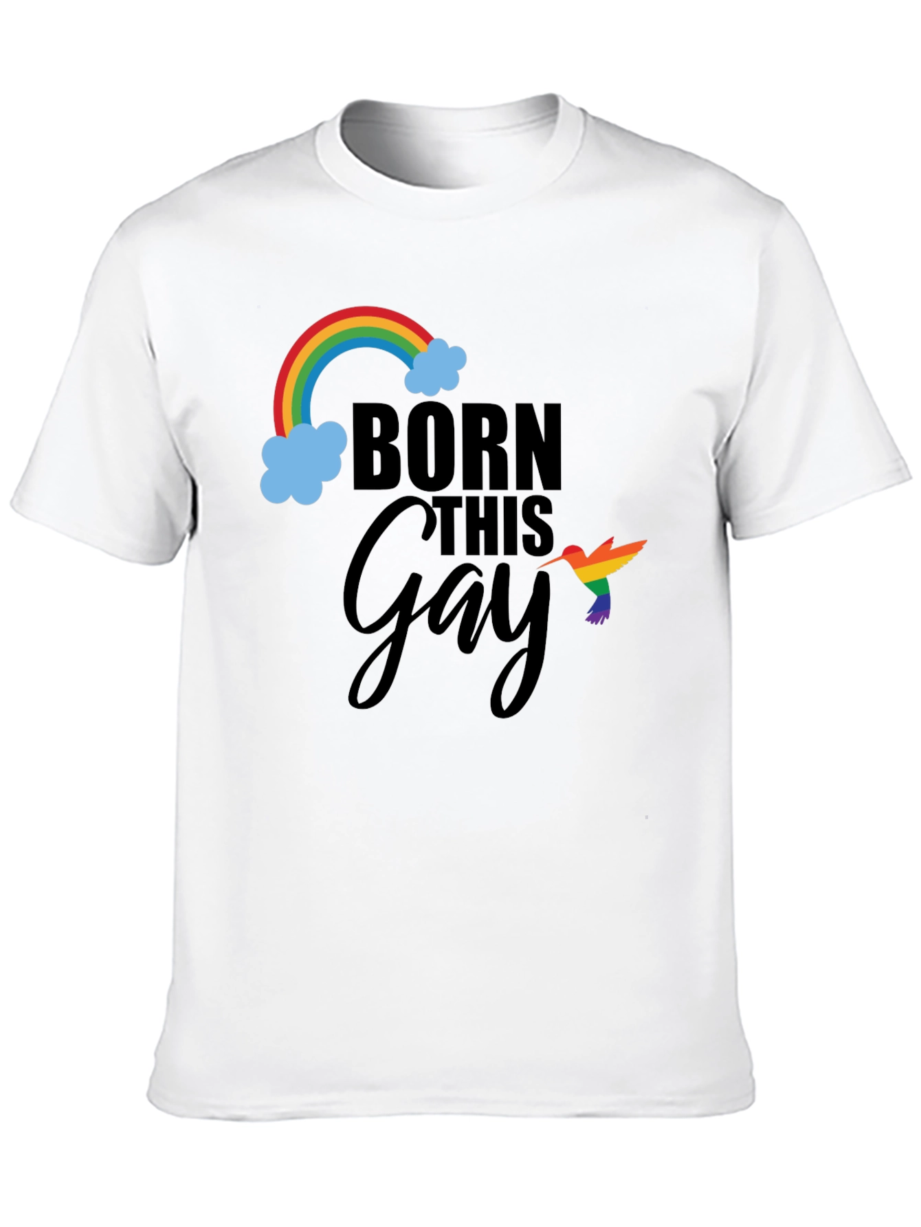 Born This Gay Pride Rainbow Graphic Tee