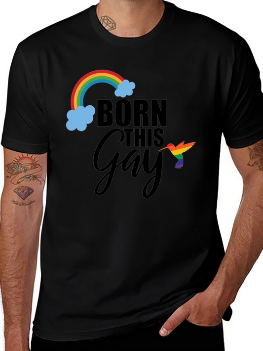 Born This Gay Pride Rainbow Graphic Tee