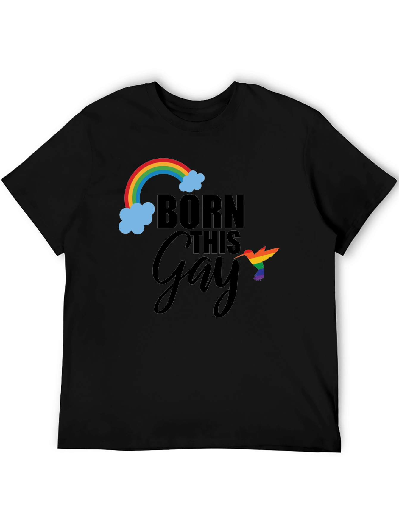 Born This Gay Pride Rainbow Graphic Tee