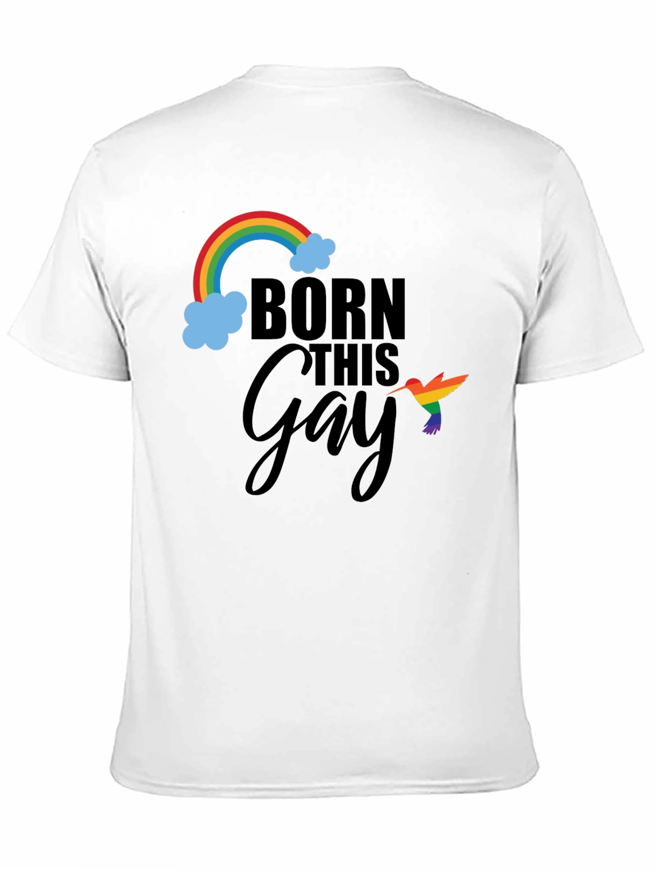 Born This Gay Pride Rainbow Graphic Tee