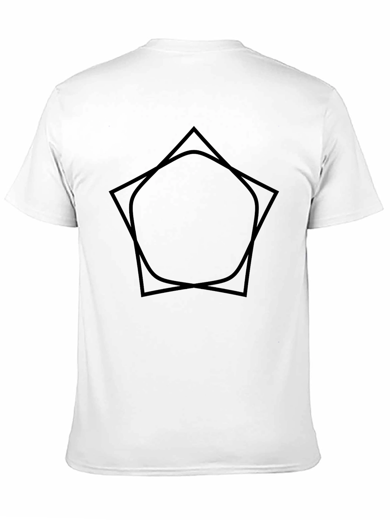 Modern Geometric Tee - Black Graphic Shirt