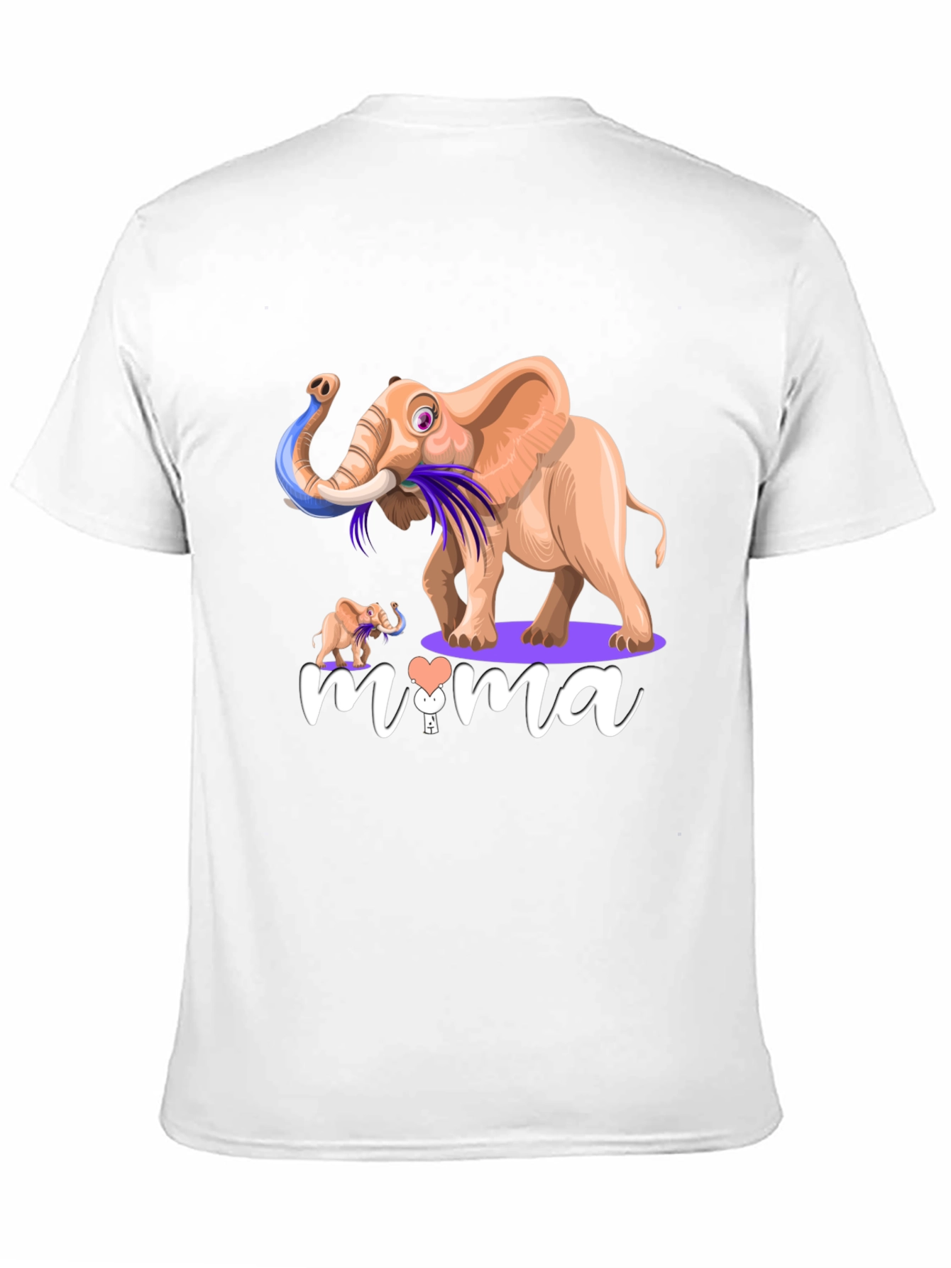 Elephant Mama Graphic T-Shirt - Unisex Black Tee