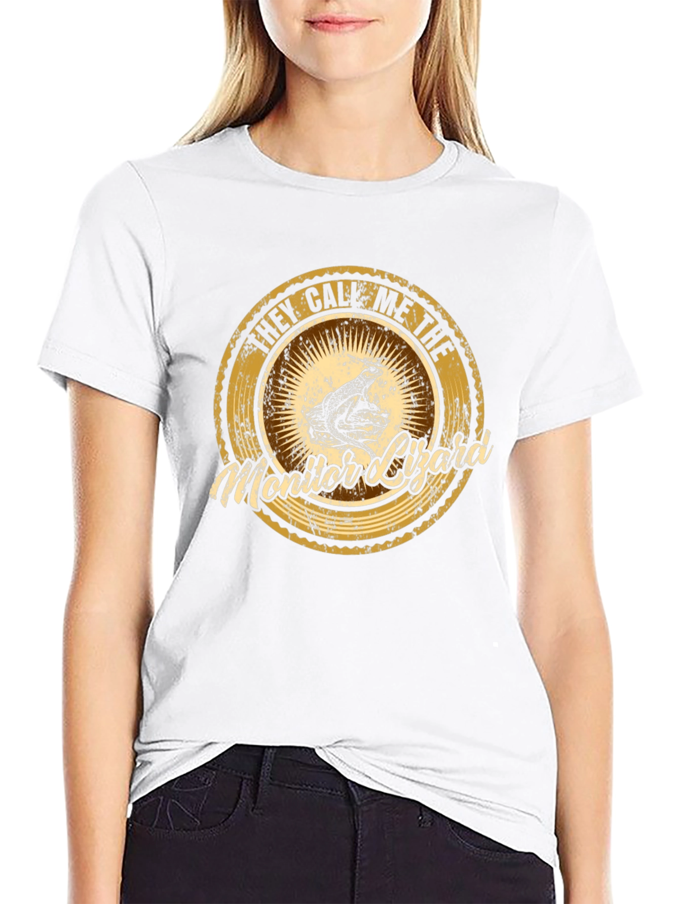 They Call Me The Monitor Lizard Black T-Shirt