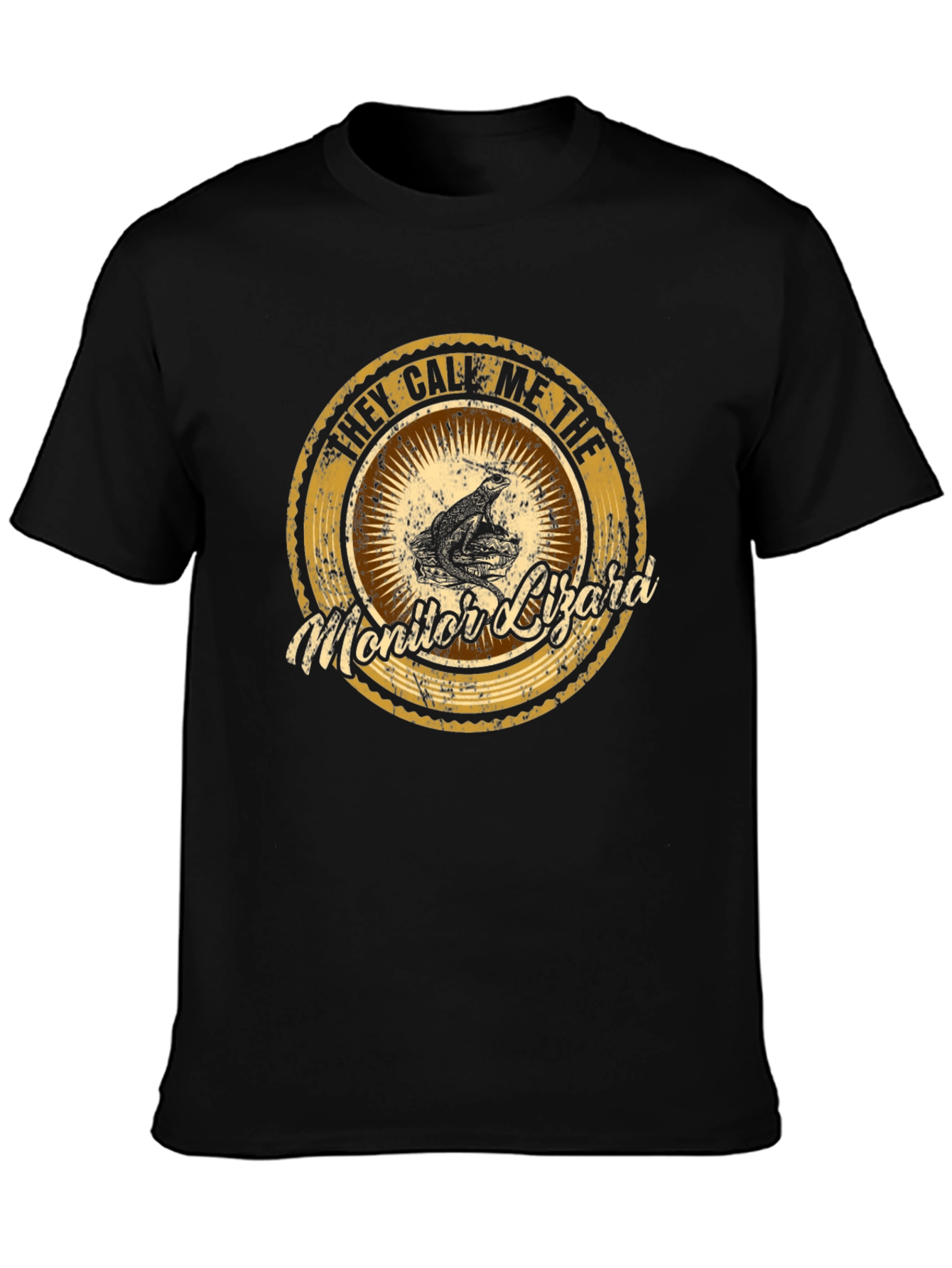 They Call Me The Monitor Lizard Black T-Shirt