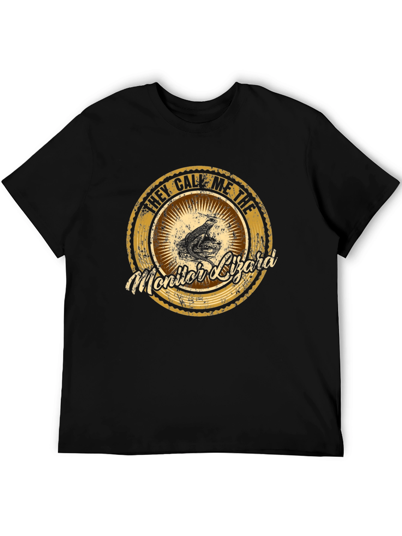 They Call Me The Monitor Lizard Black T-Shirt