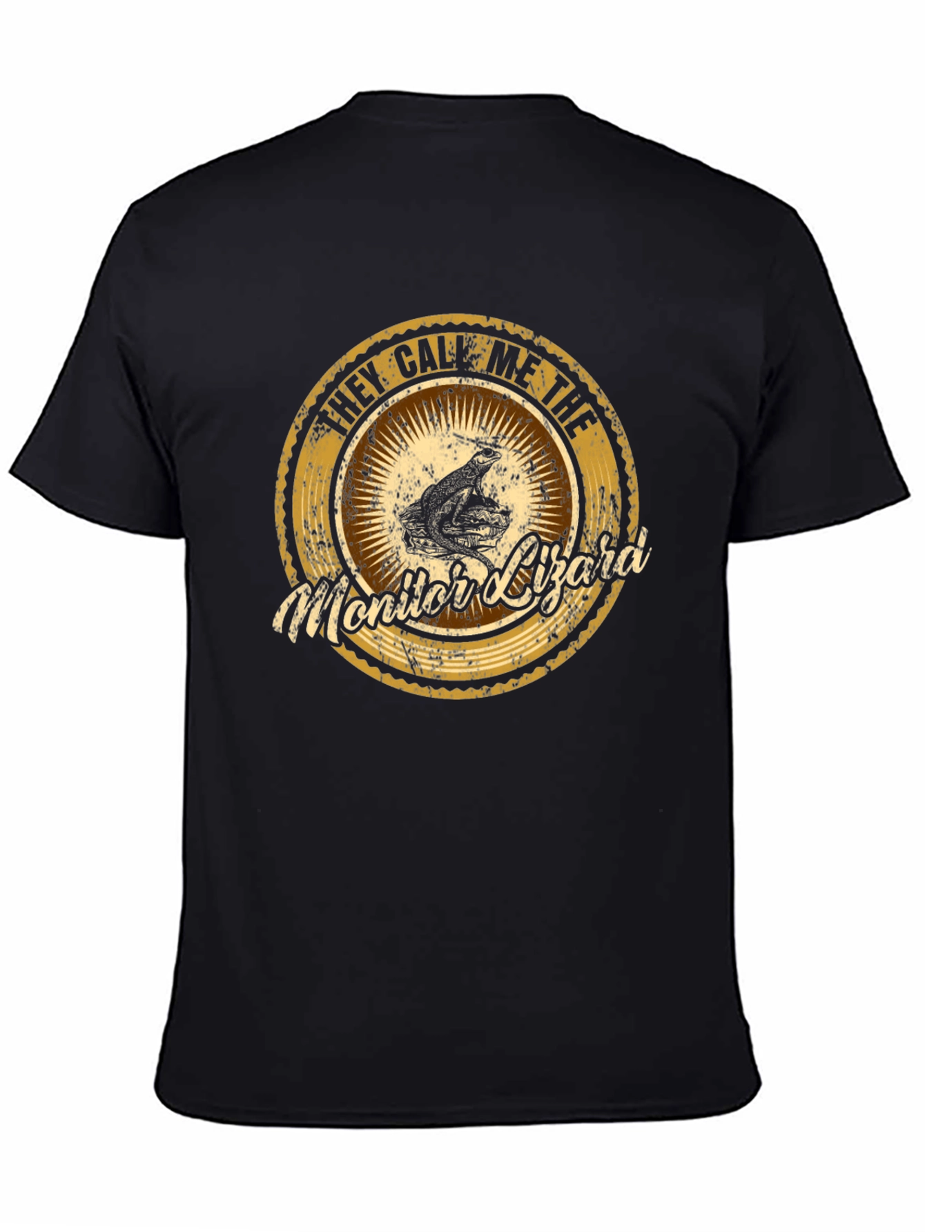 They Call Me The Monitor Lizard Black T-Shirt