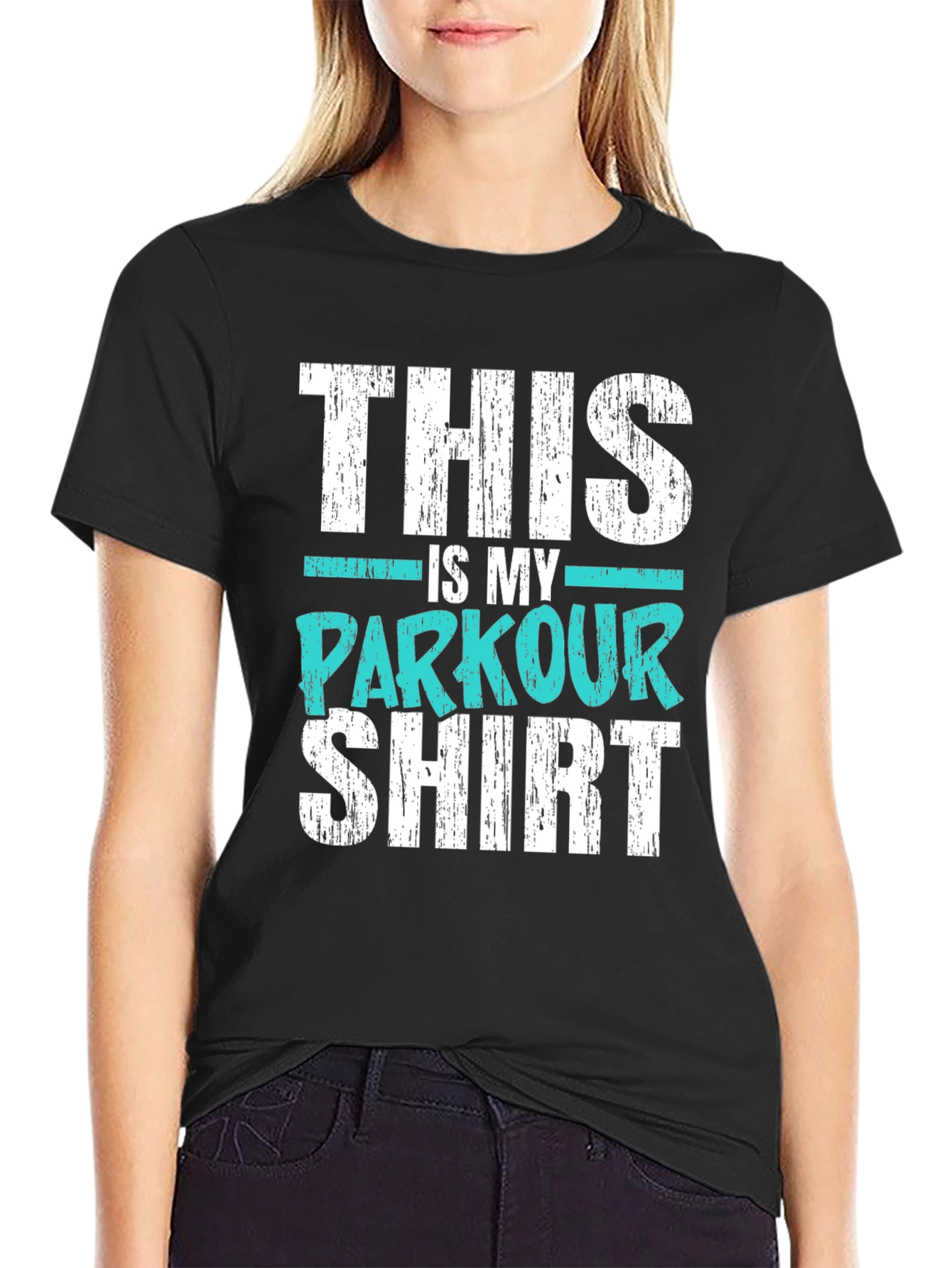 This is My Parkour Shirt - Black Graphic Tee