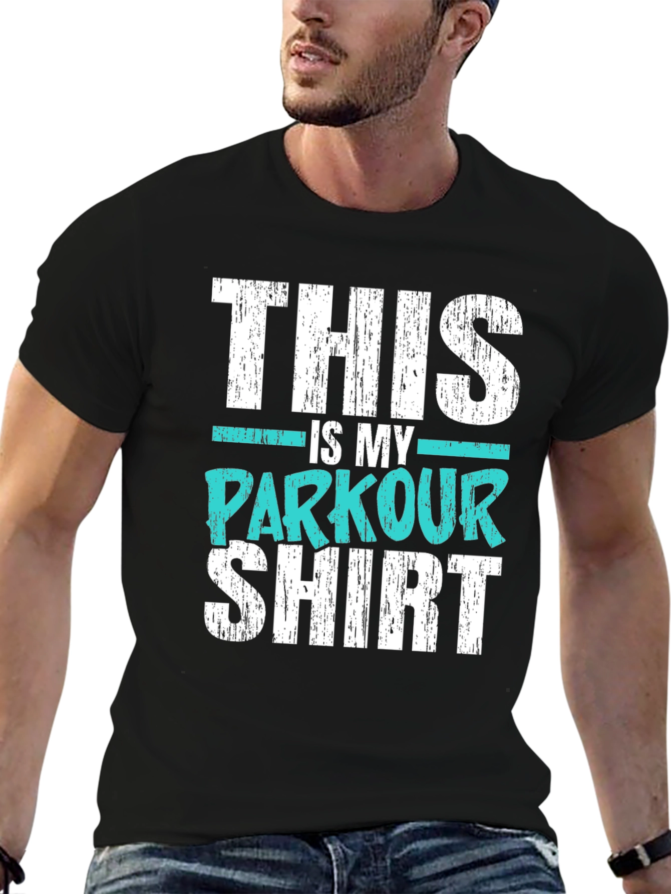 This is My Parkour Shirt - Black Graphic Tee