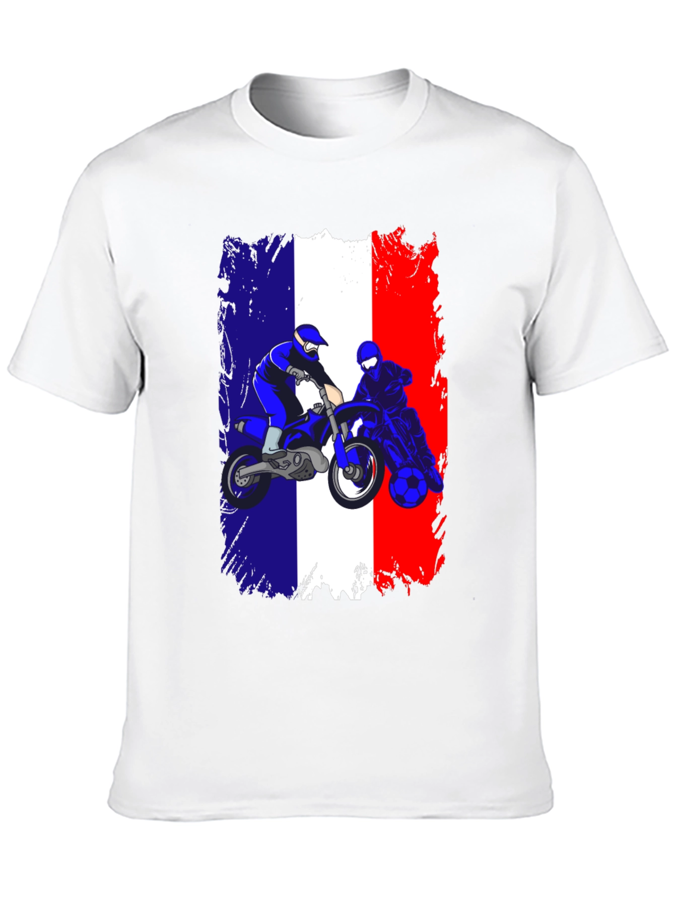French Flag Motocross T-Shirt