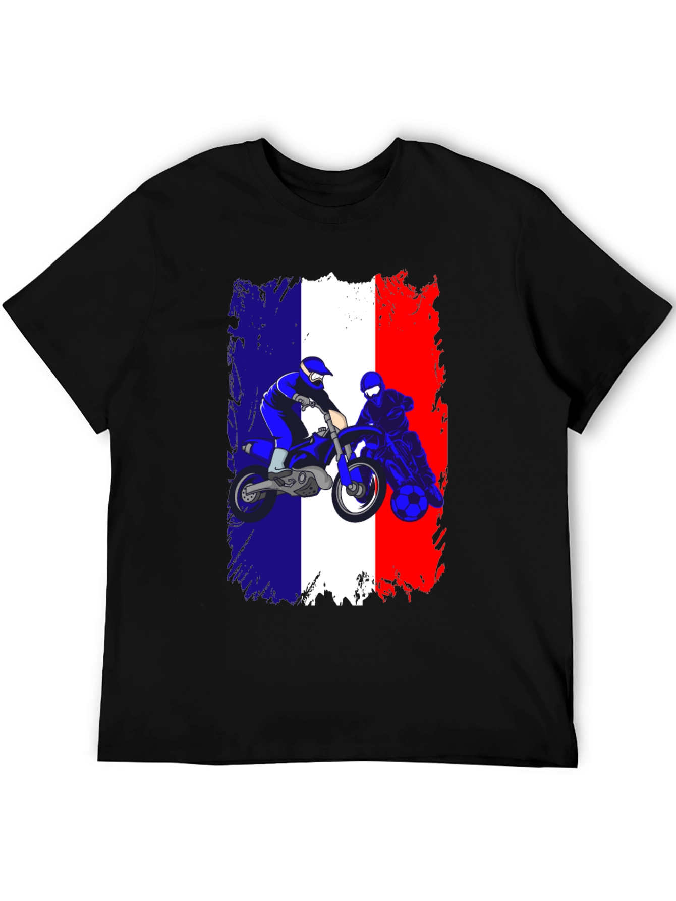 French Flag Motocross T-Shirt