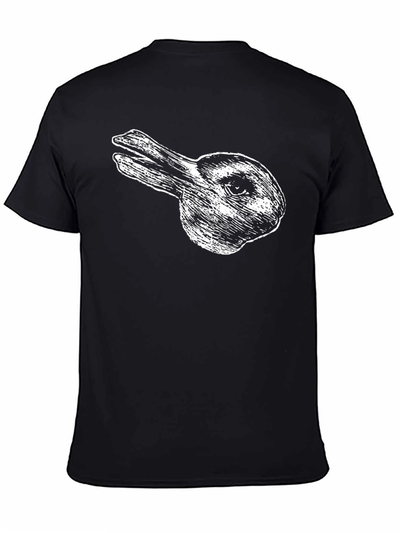 Rabbit Duck Illusion T-Shirt - Optical Brain Teaser Tee