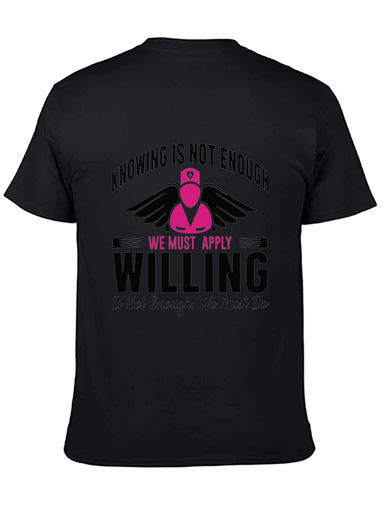 Nurse Pink Angel Willing T-Shirt