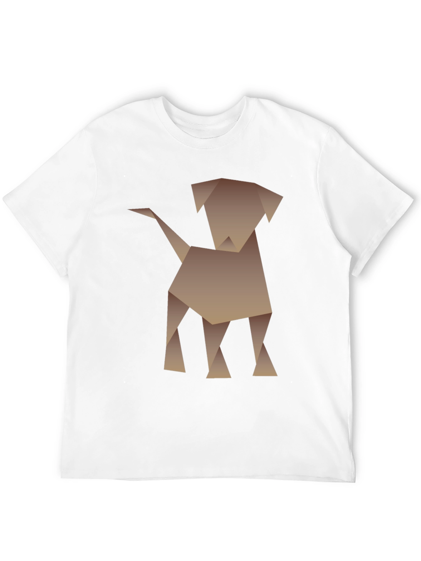 Origami Dog Graphic Tee - Modern Art Shirt