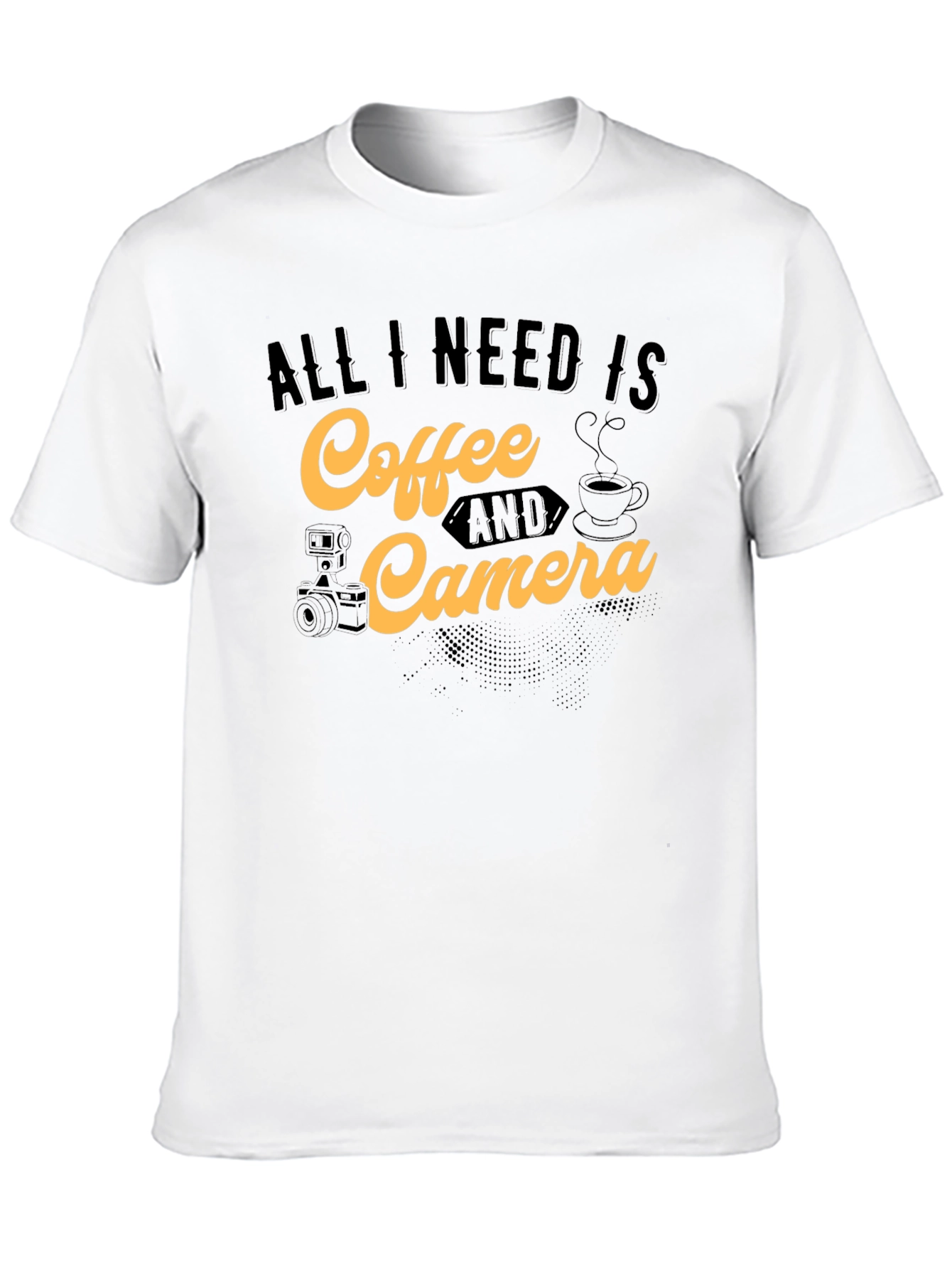 Coffee & Camera T-Shirt - Photographer Gift