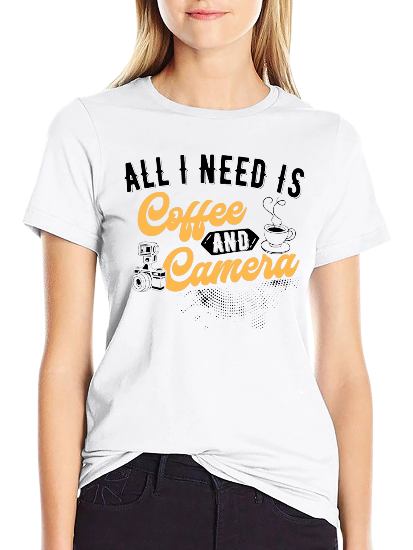 Coffee & Camera T-Shirt - Photographer Gift