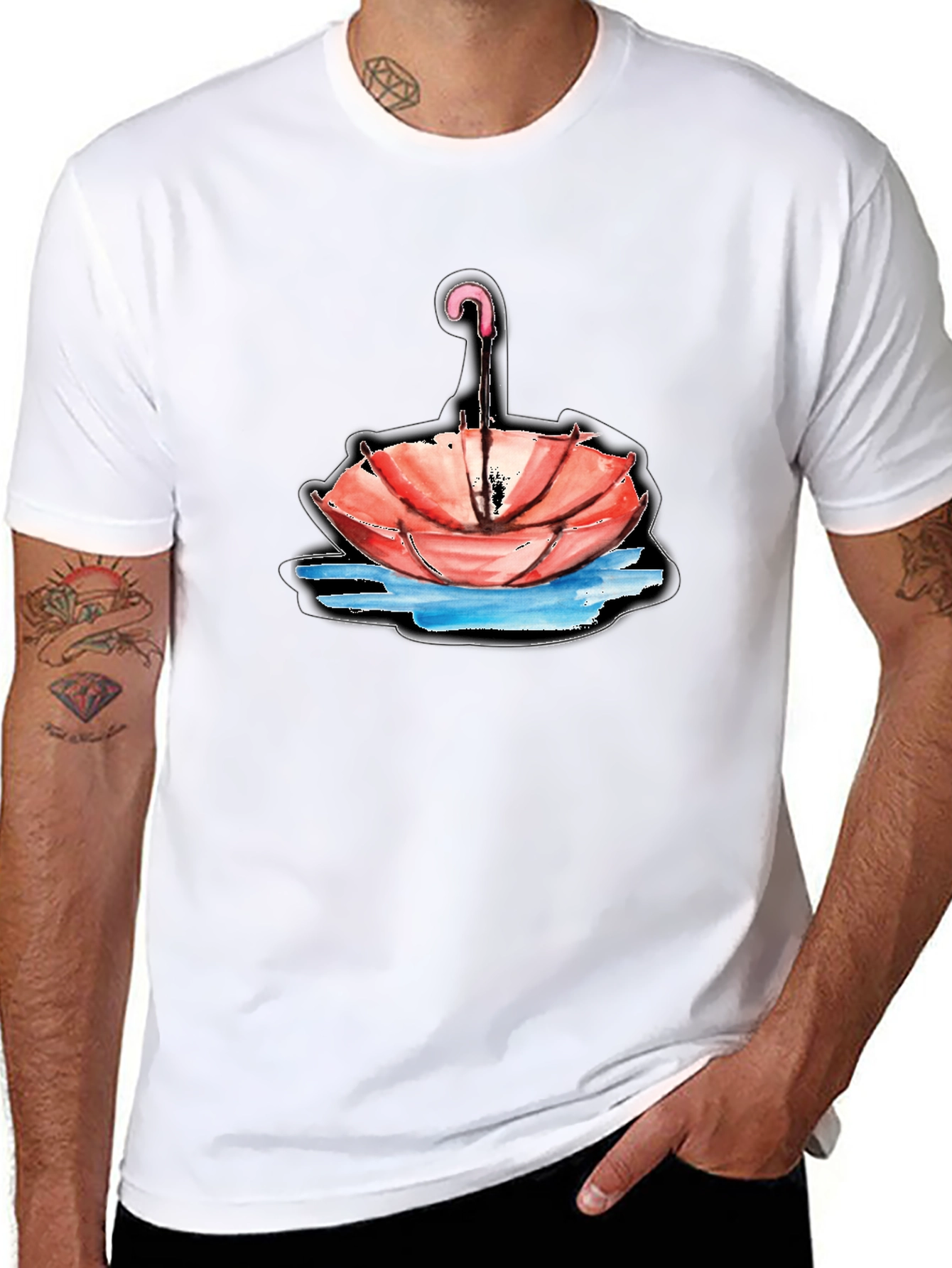 Unique Umbrella T-Shirt - Stylish Graphic Tee