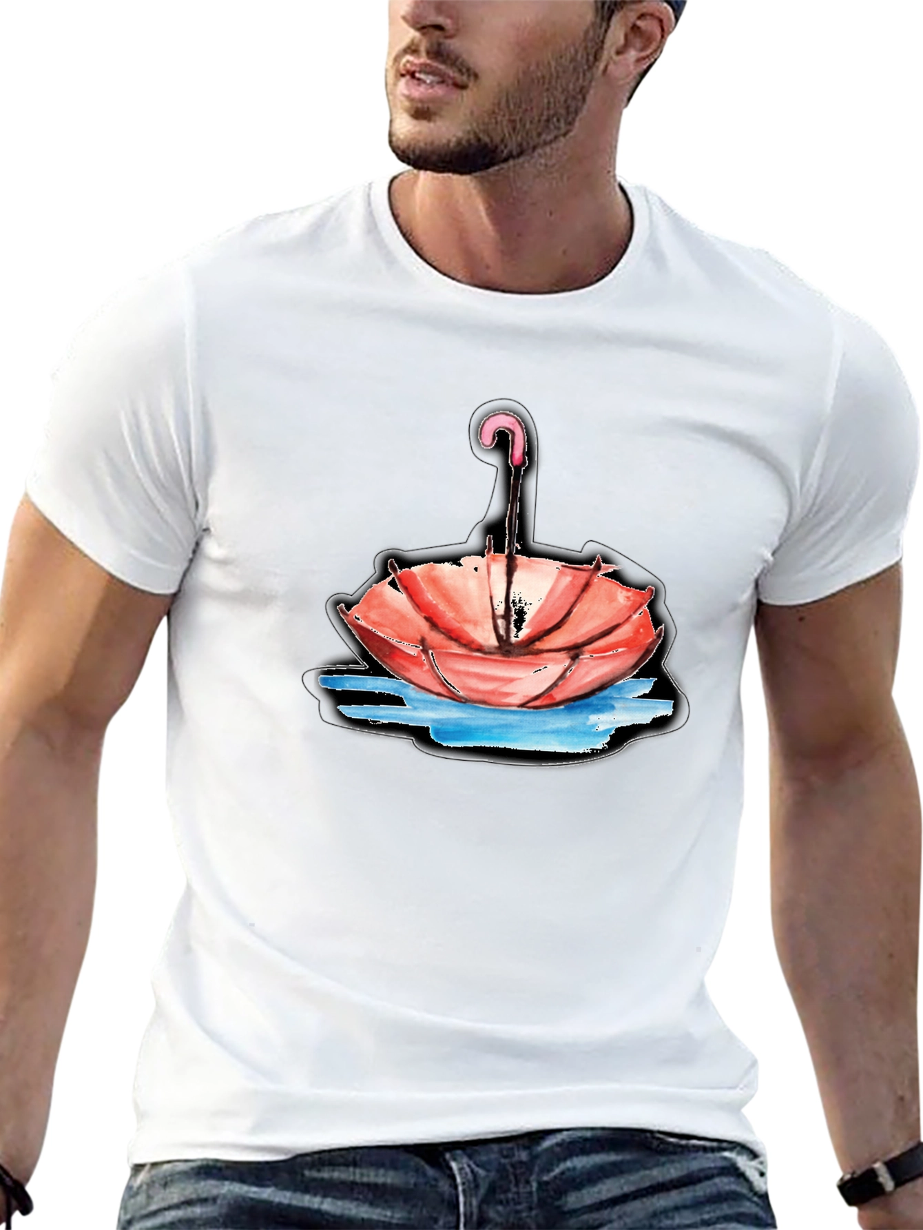 Unique Umbrella T-Shirt - Stylish Graphic Tee