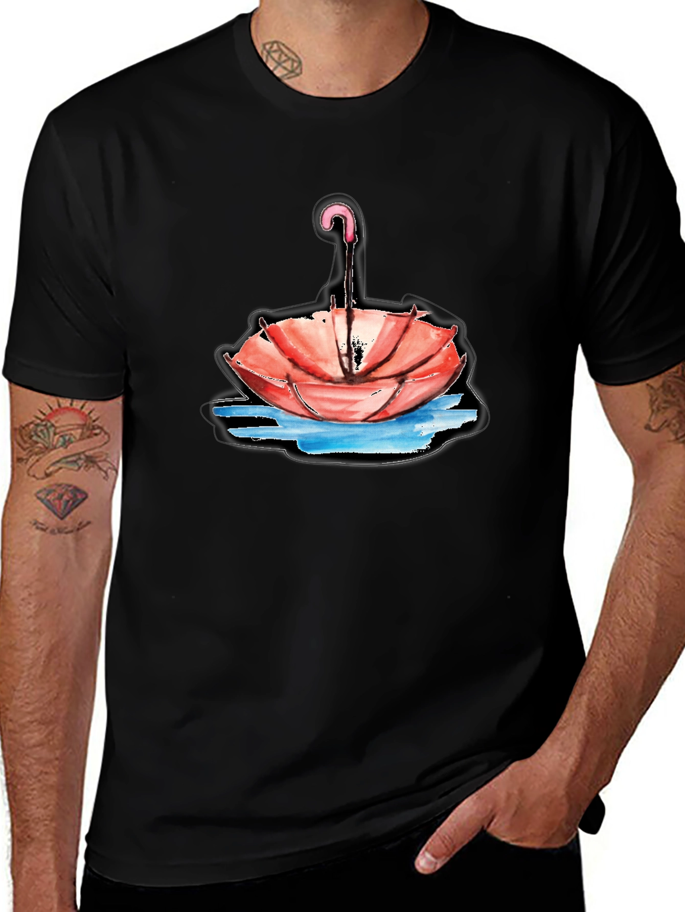 Unique Umbrella T-Shirt - Stylish Graphic Tee