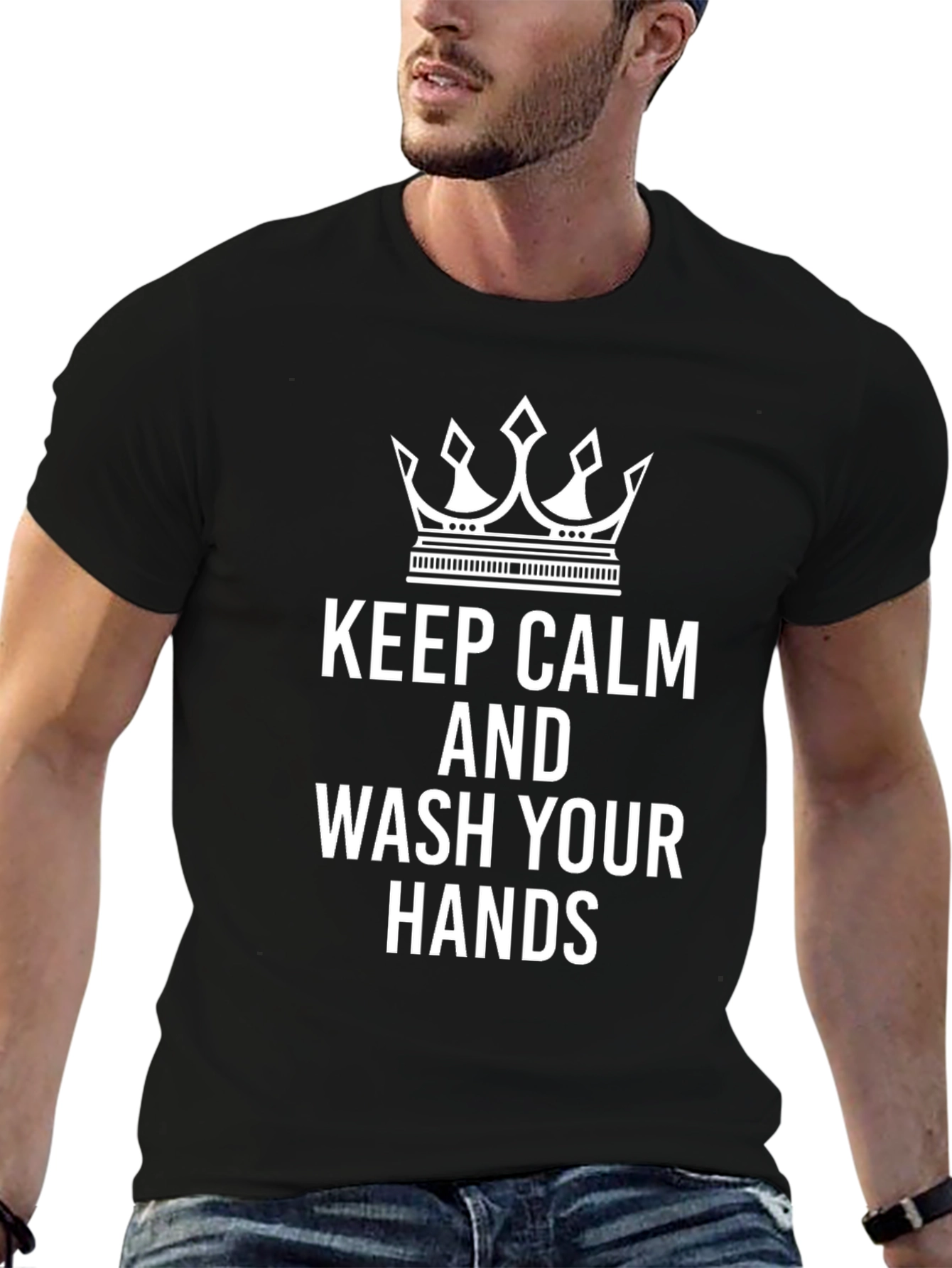 Keep Calm & Wash Your Hands Graphic Tee
