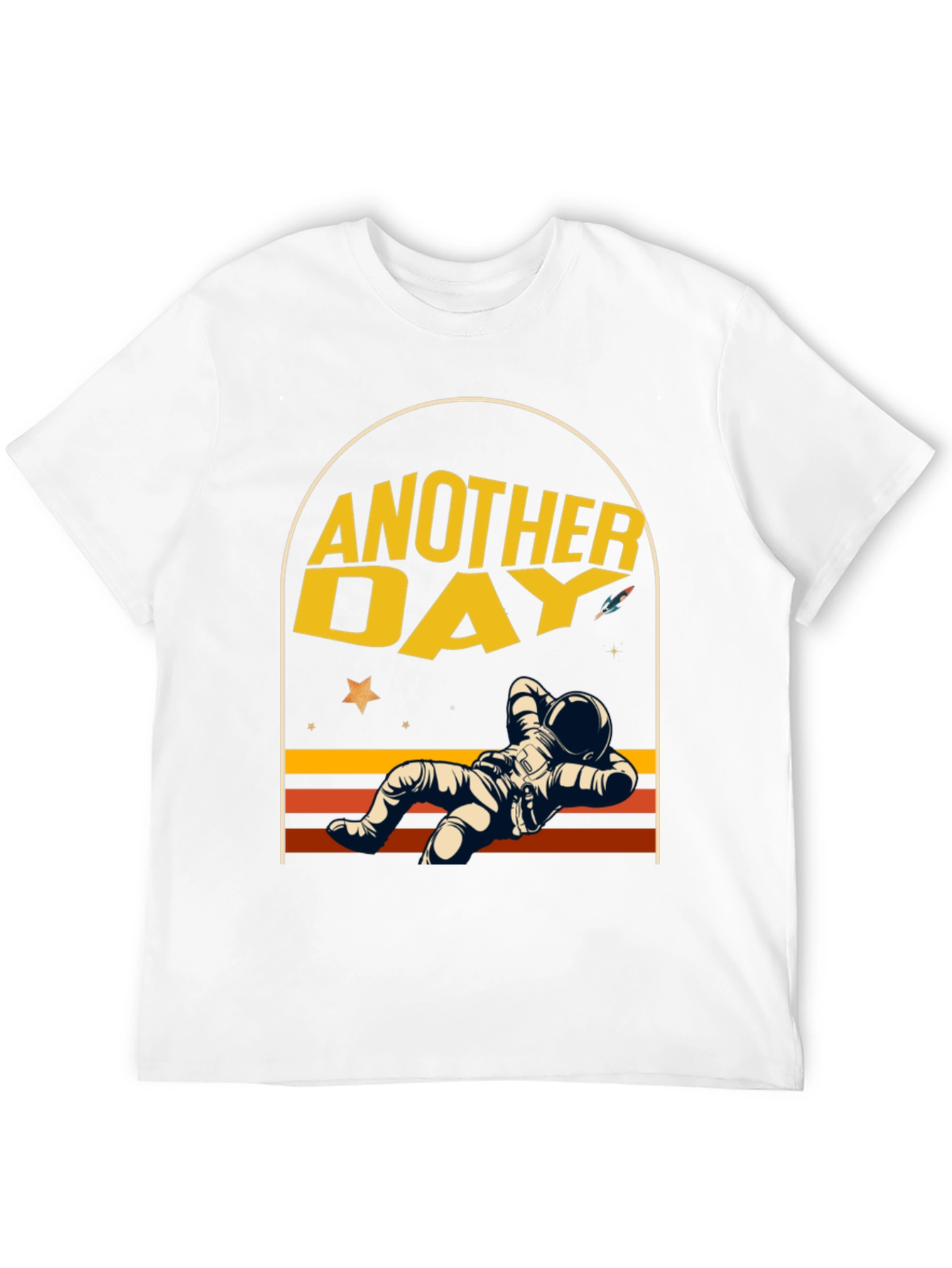 Another Day Astronaut Relaxing Graphic T-Shirt