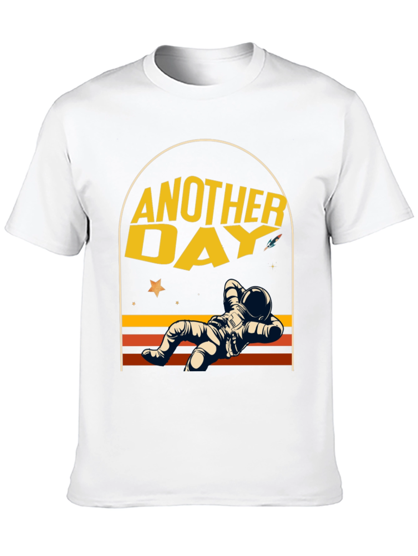 Another Day Astronaut Relaxing Graphic T-Shirt