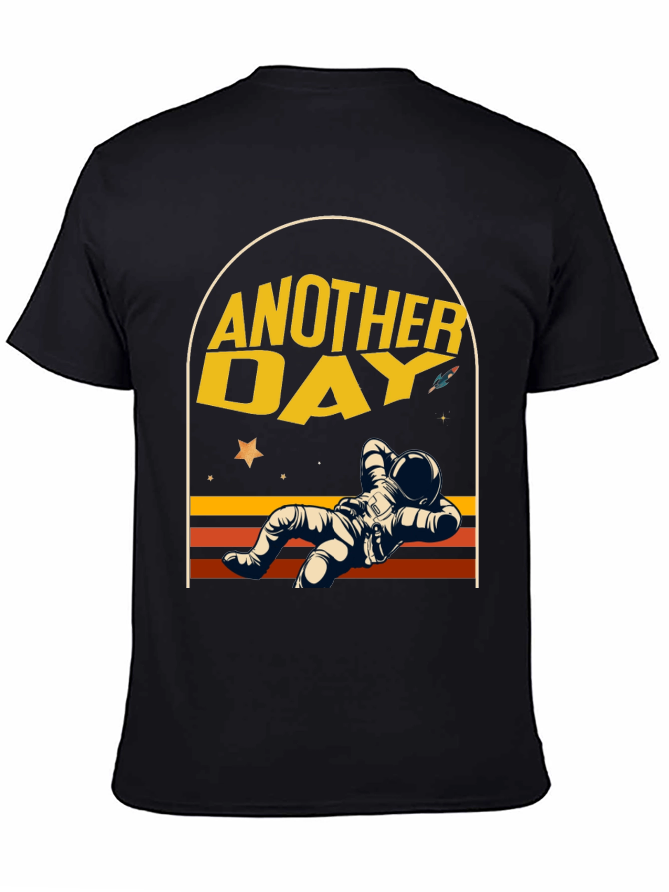 Another Day Astronaut Relaxing Graphic T-Shirt