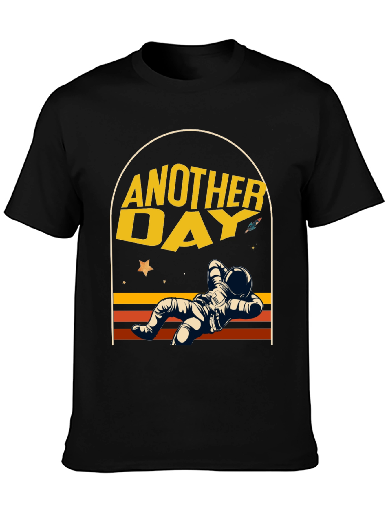 Another Day Astronaut Relaxing Graphic T-Shirt