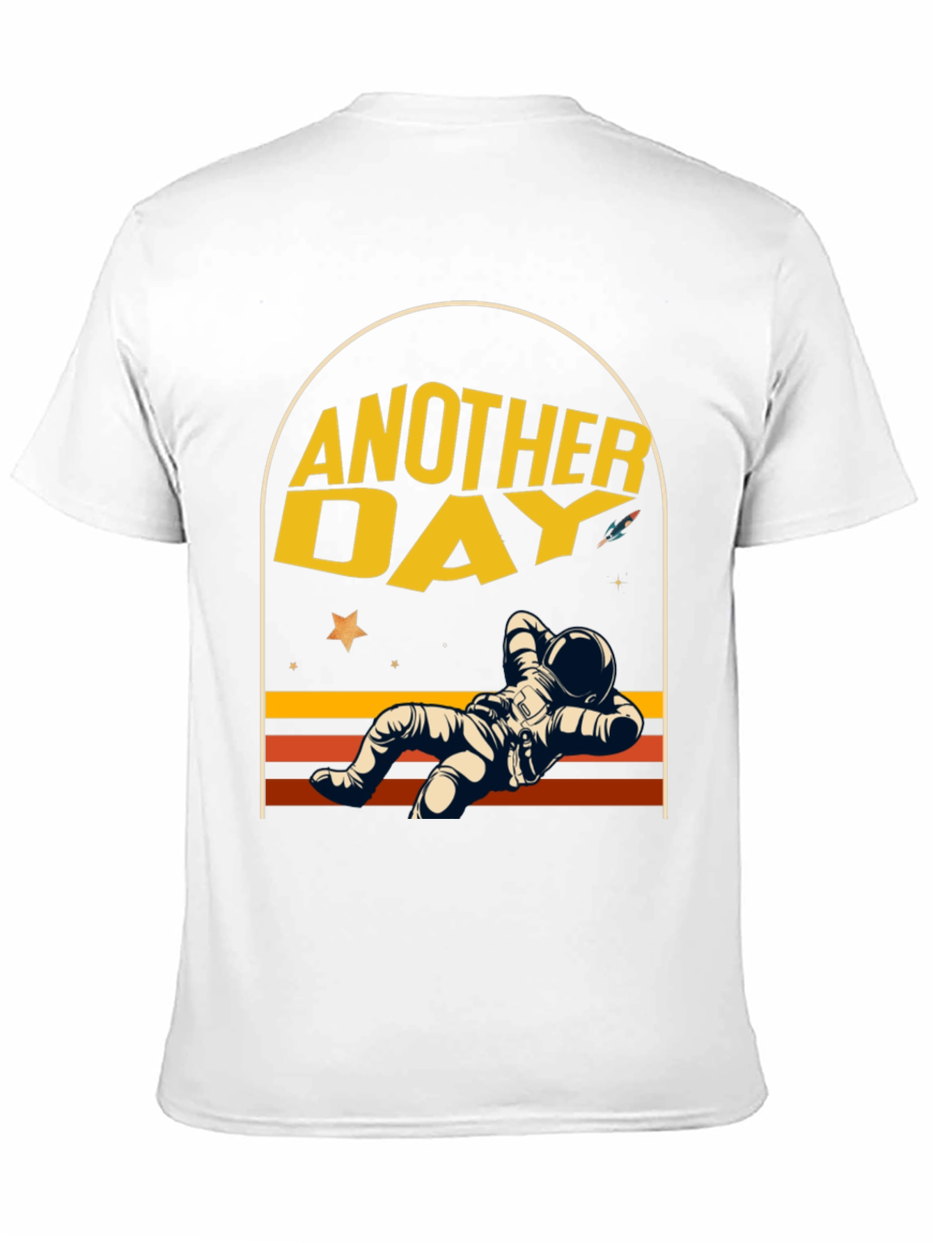 Another Day Astronaut Relaxing Graphic T-Shirt