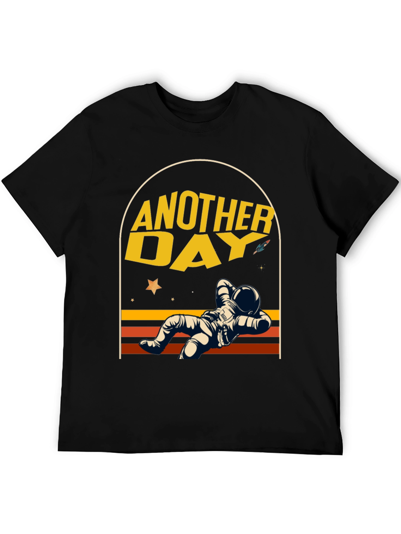 Another Day Astronaut Relaxing Graphic T-Shirt