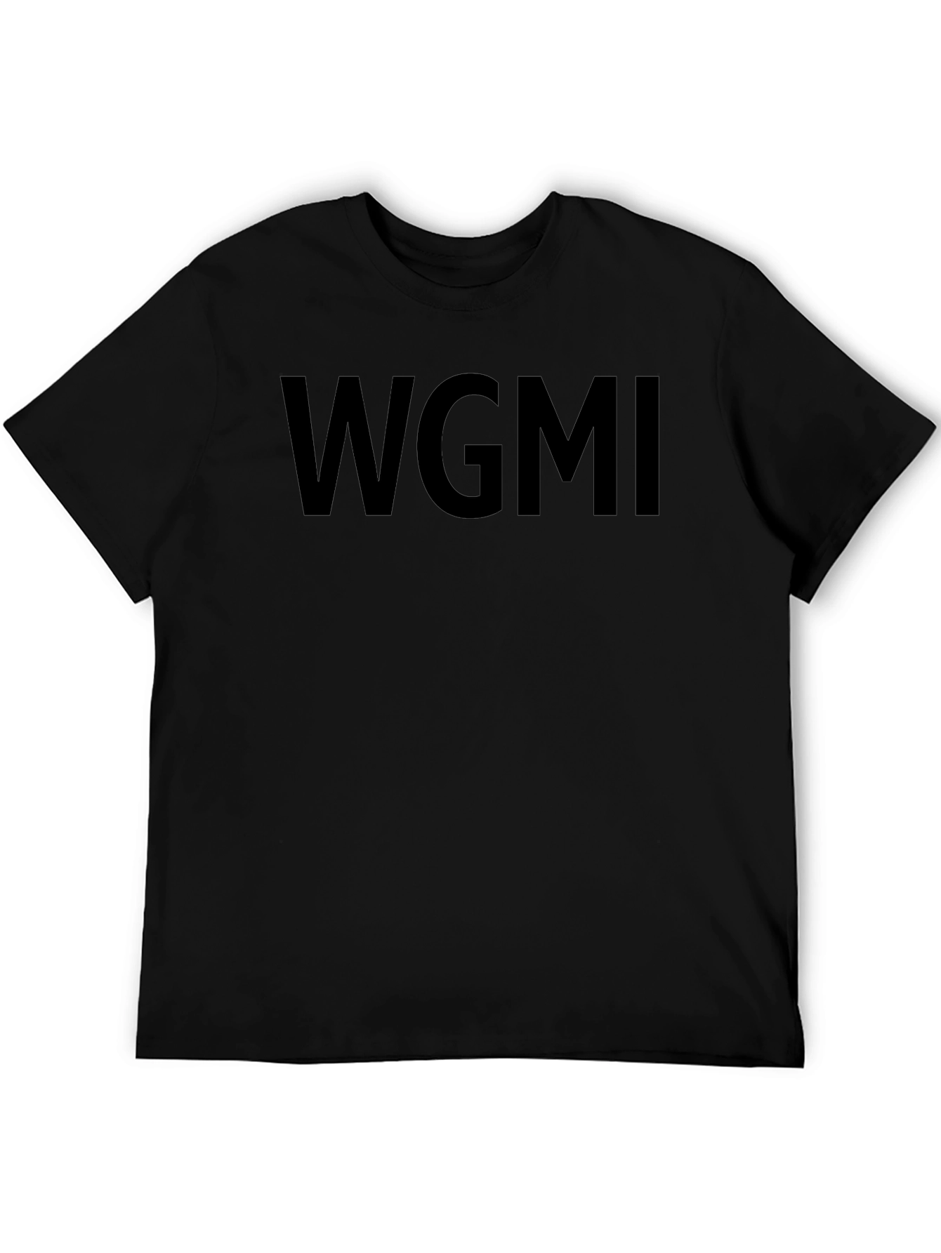 WGMI Black Graphic Tee - Modern Streetwear Shirt