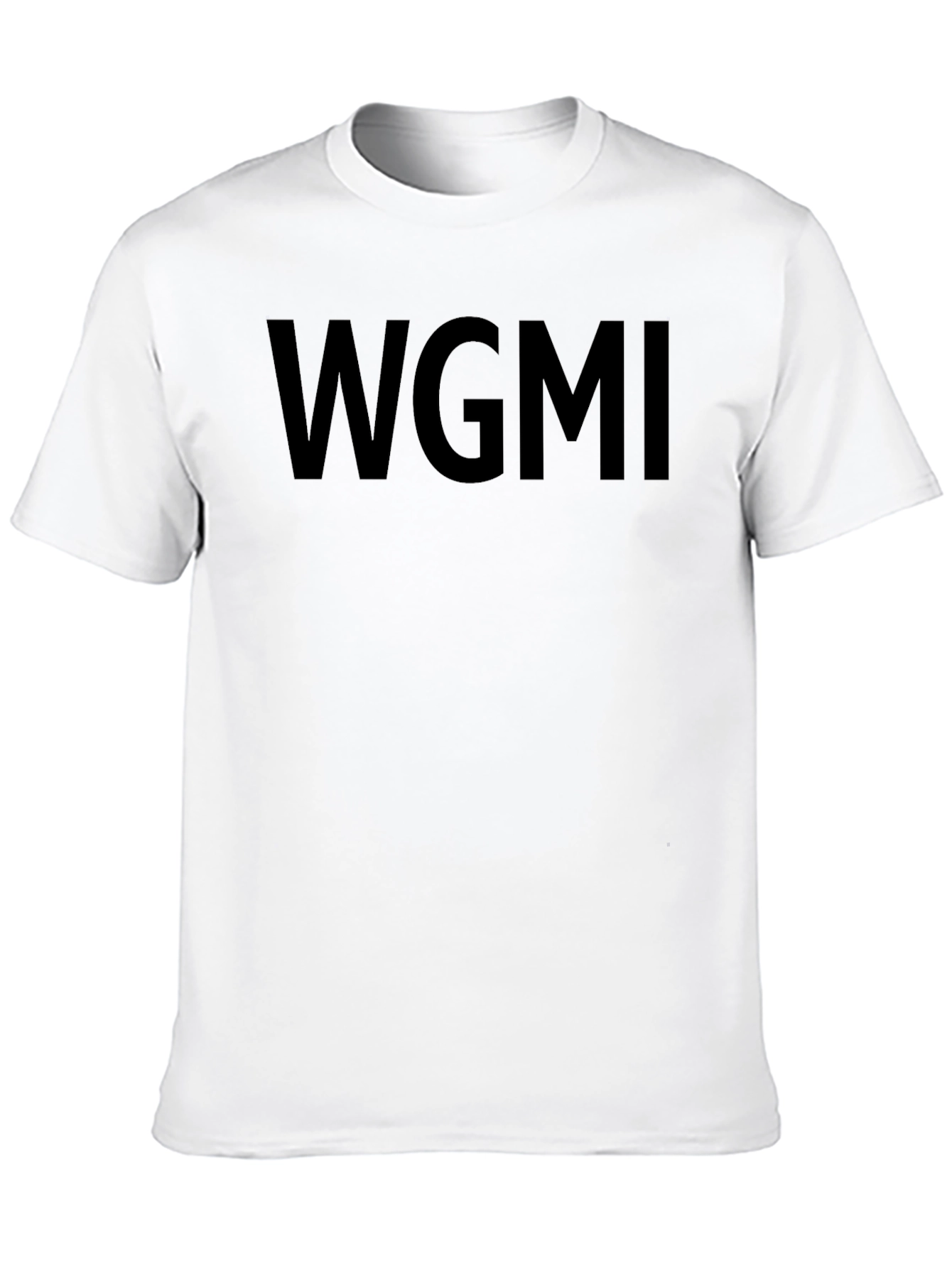 WGMI Black Graphic Tee - Modern Streetwear Shirt