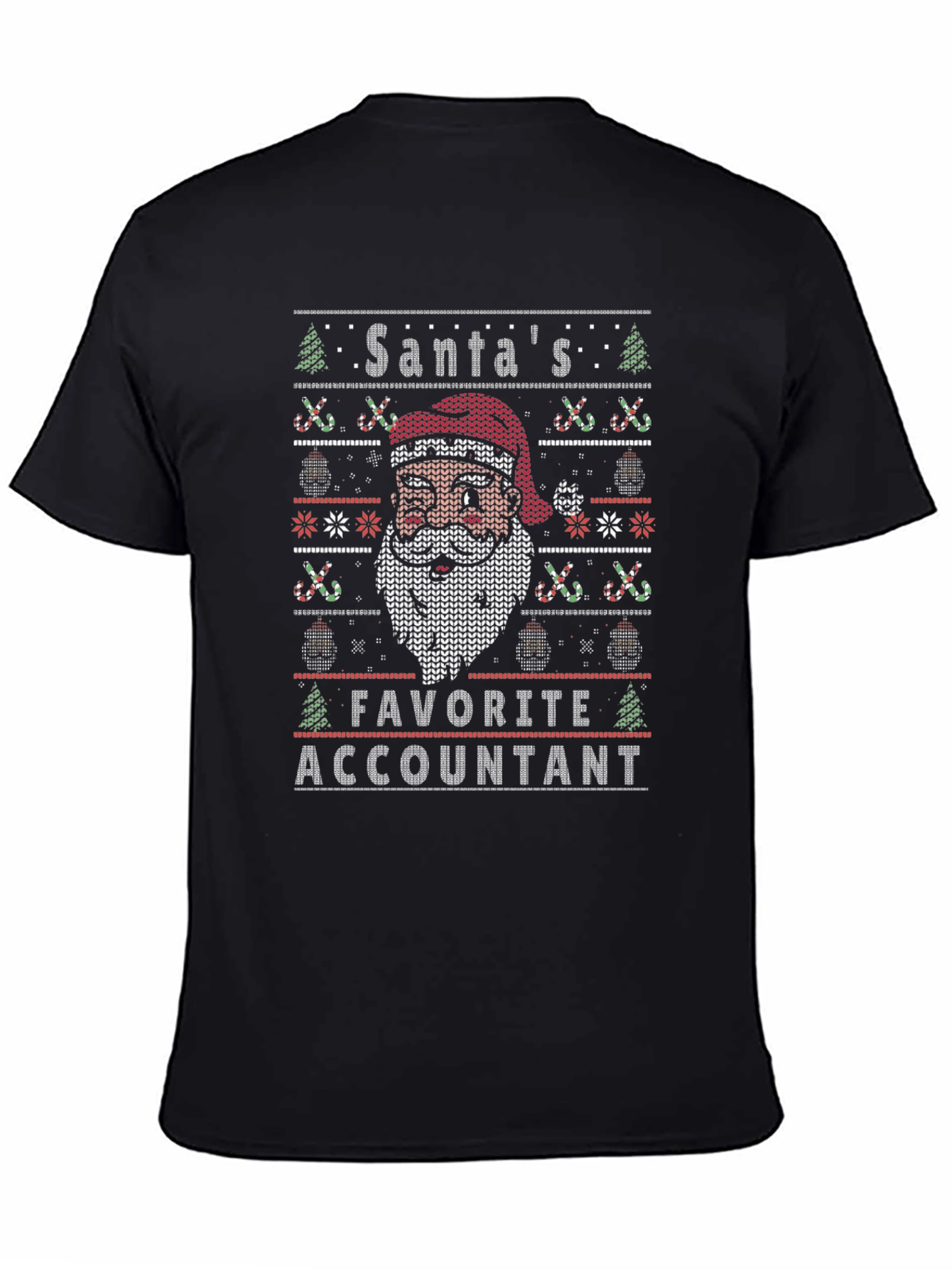 Santas Favorite Accountant Ugly Christmas Sweater T-Shirt